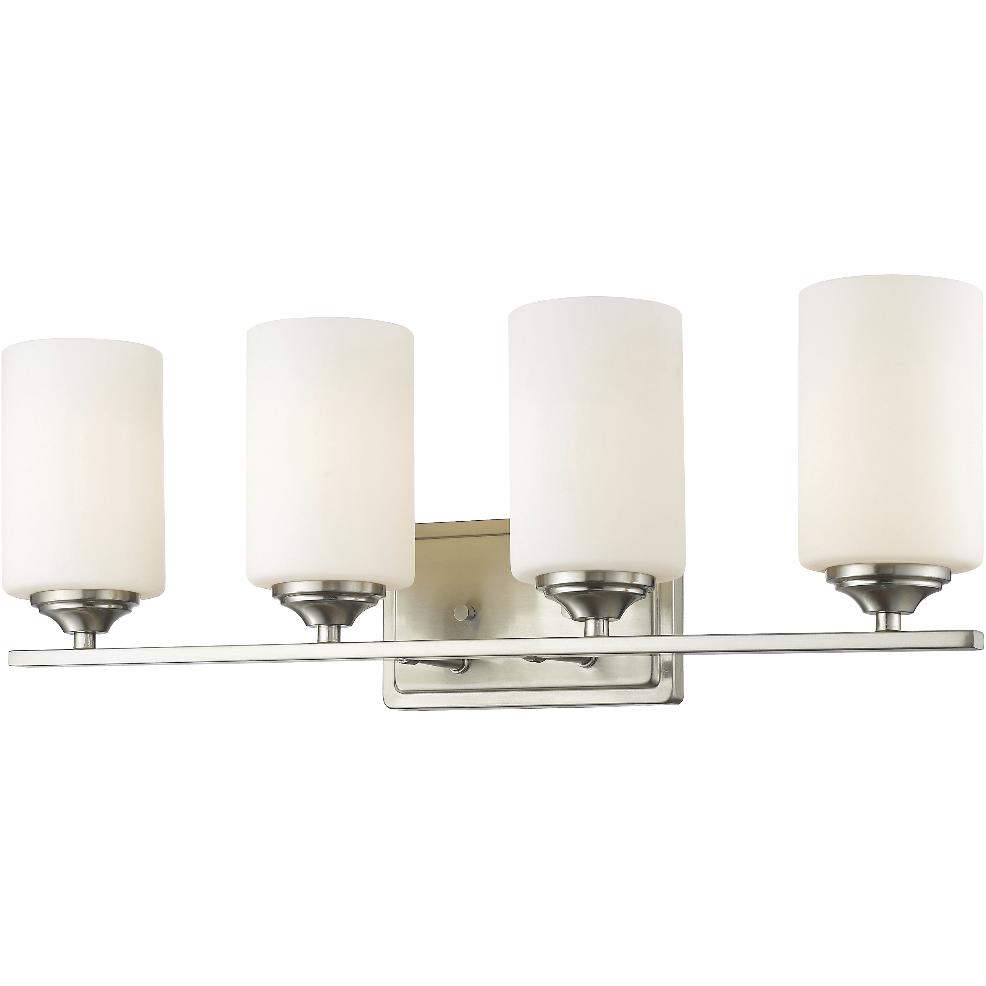 Bordeaux 4 Light 24 inch Brushed Nickel Vanity Wall Light
