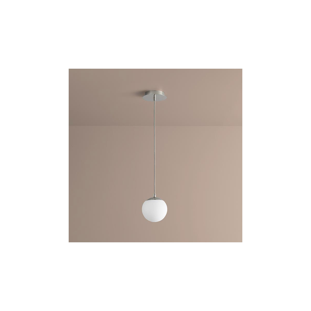 Luna LED 6 inch Polished Nickel Pendant Ceiling Light in 3000K
