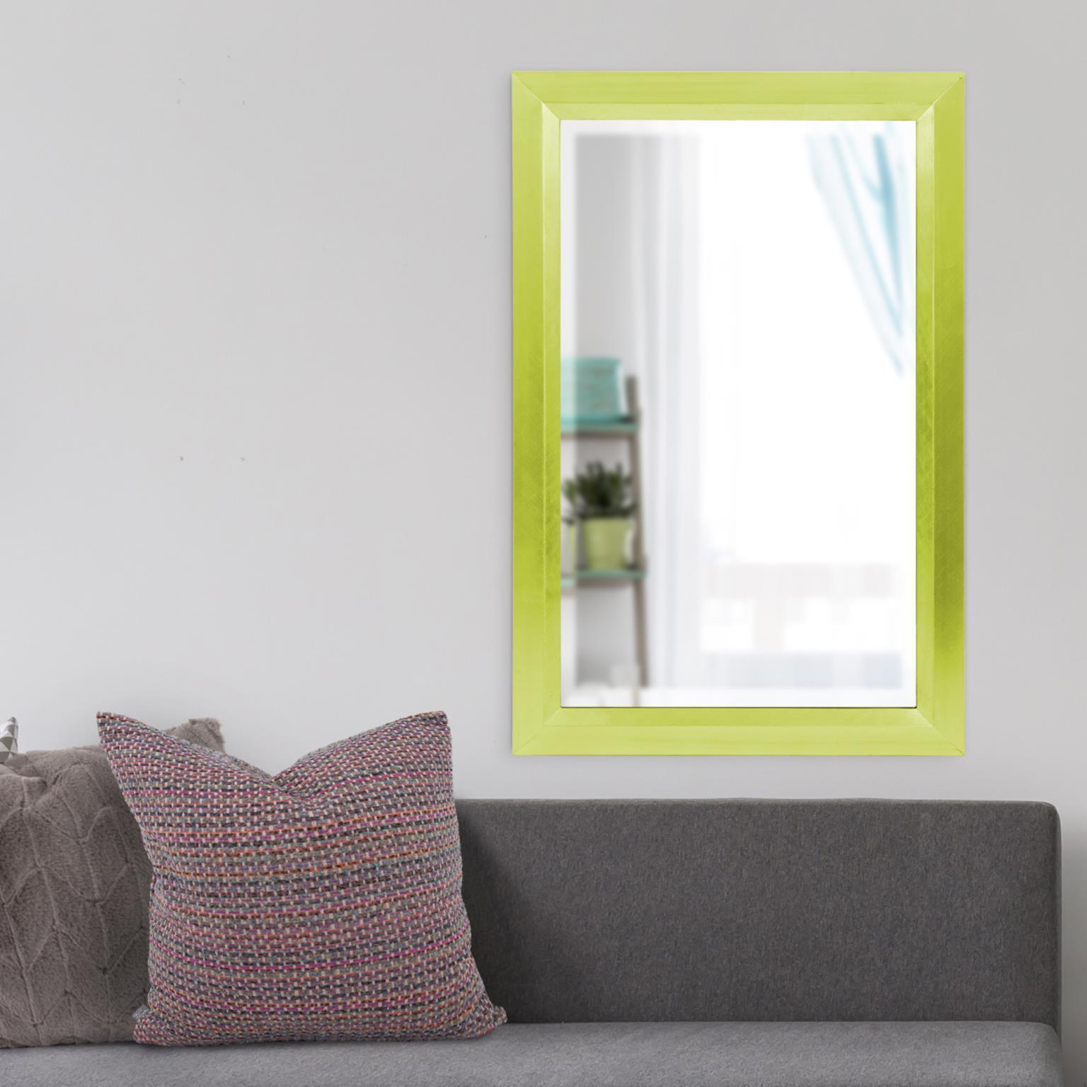 Avery 42 X 28 inch Glossy Green Wall Mirror
