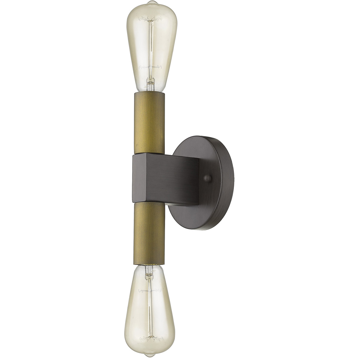 Cumberland 2 Light 5 inch Wood Finish Sconce Wall Light