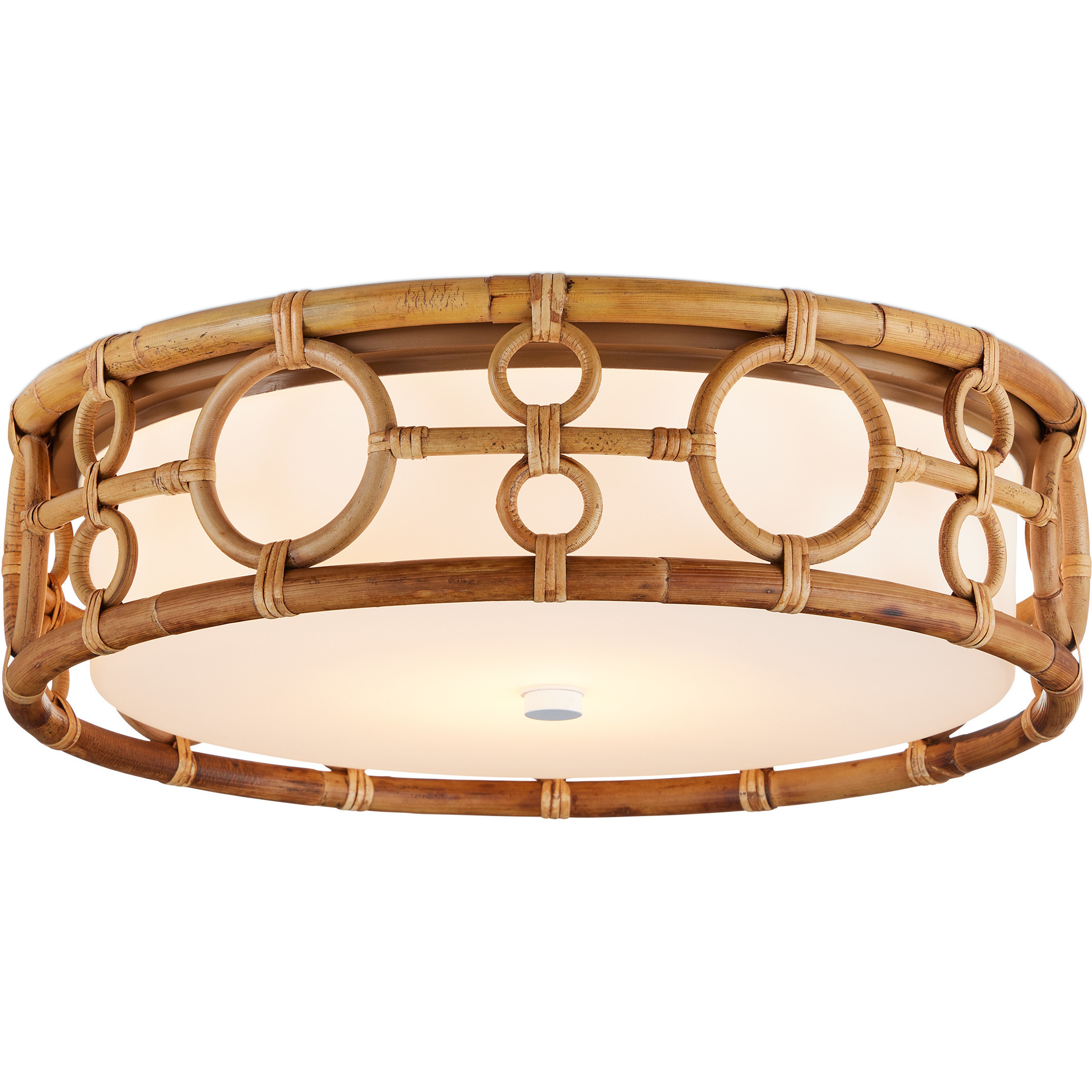 Tegal 1 Light 19.5 inch Khaki Flush Mount Ceiling Light