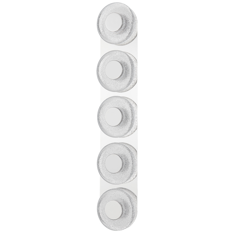 Pearl LED 6 inch Polished Nickel ADA Wall Sconce Wall Light
