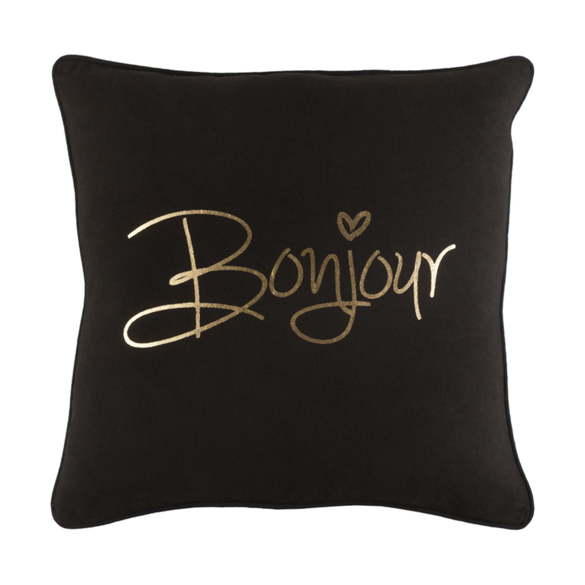 Glyph 18 X 18 inch Black Pillow Cover, Square