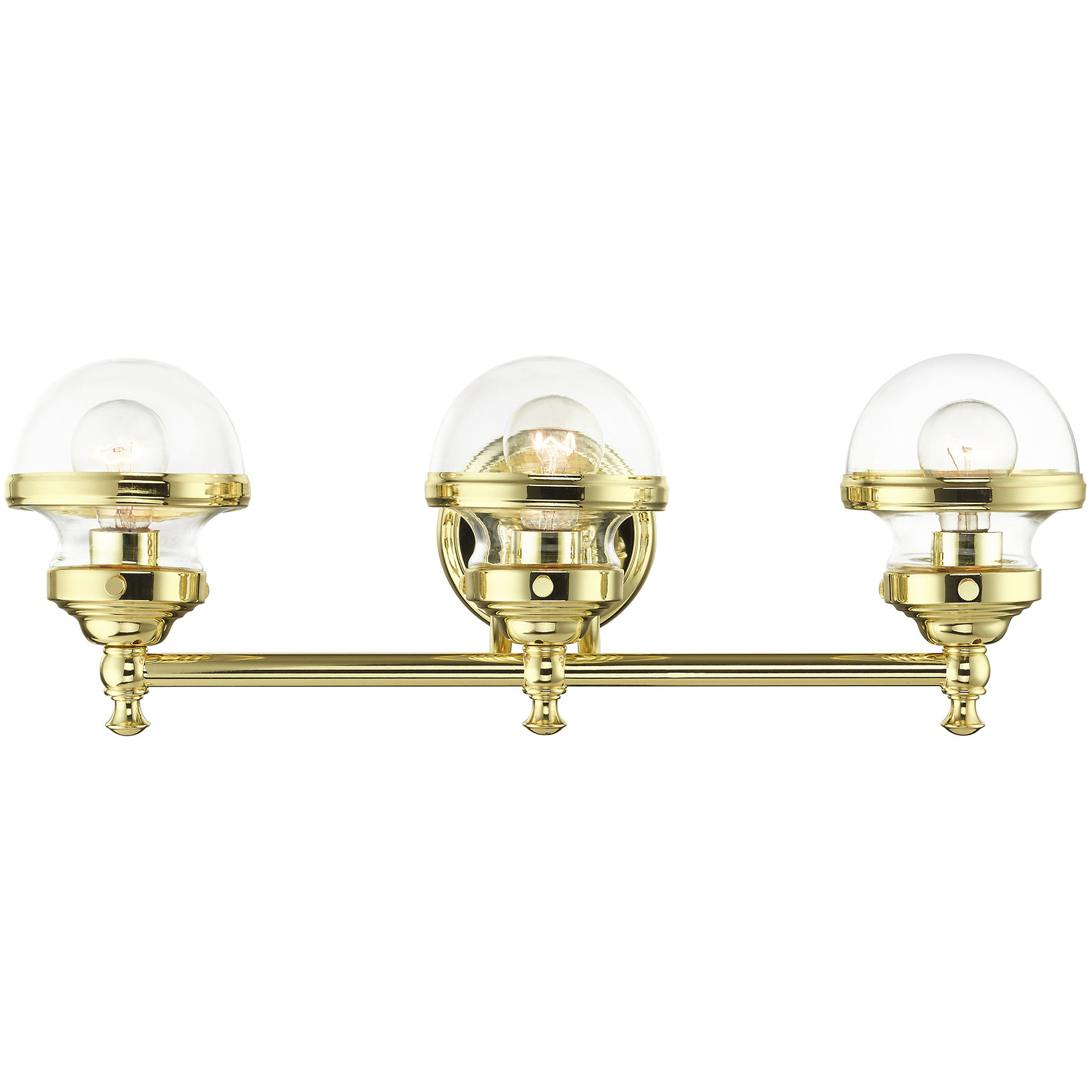 Oldwick 3 Light 24 inch Polished Brass Vanity Sconce Wall Light