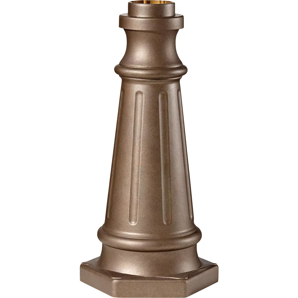 Outdoor Post Base 19.5 inch Corinthian Bronze Outdoor Post Base
