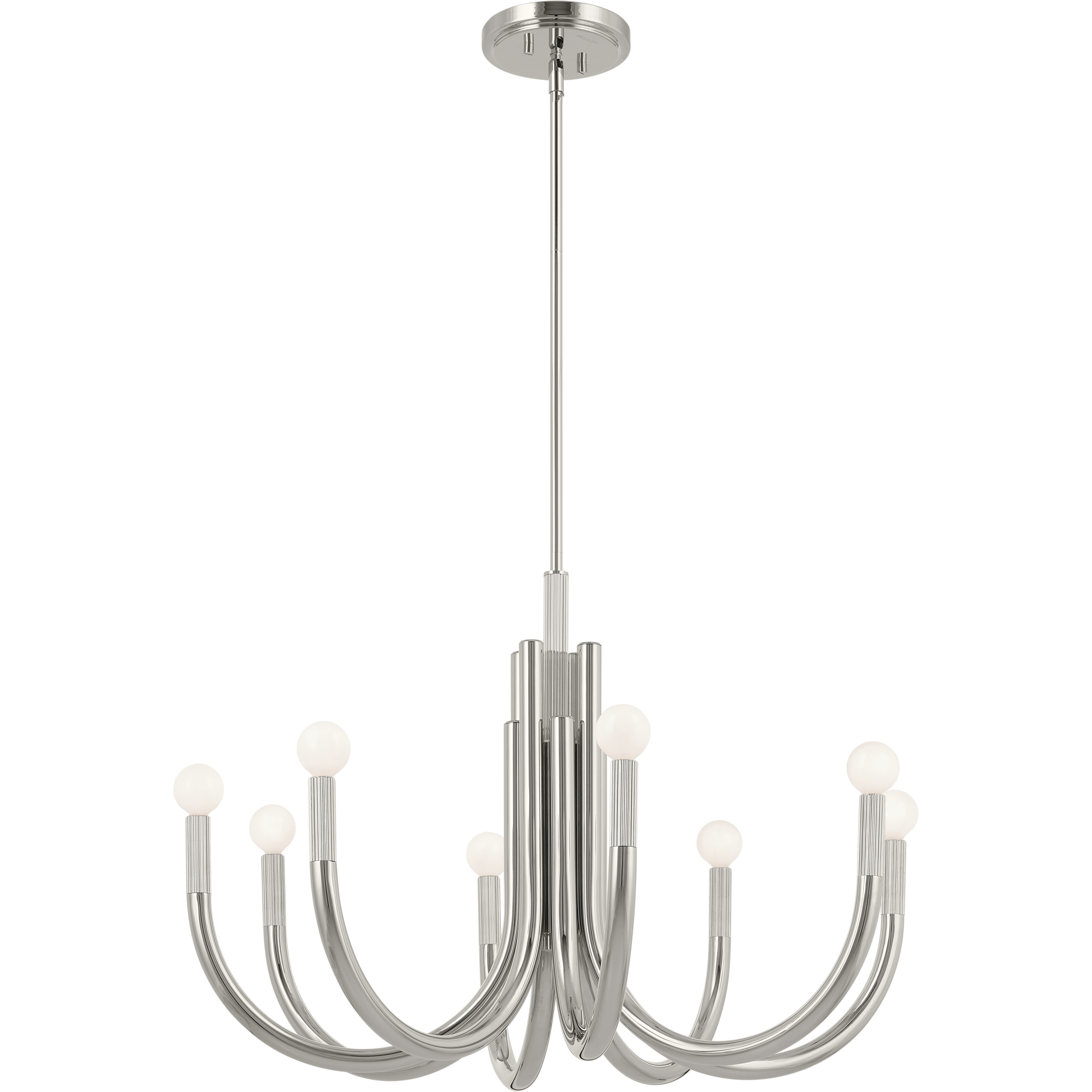 Odensa LED 29.25 inch Polished Nickel Chandelier Ceiling Light