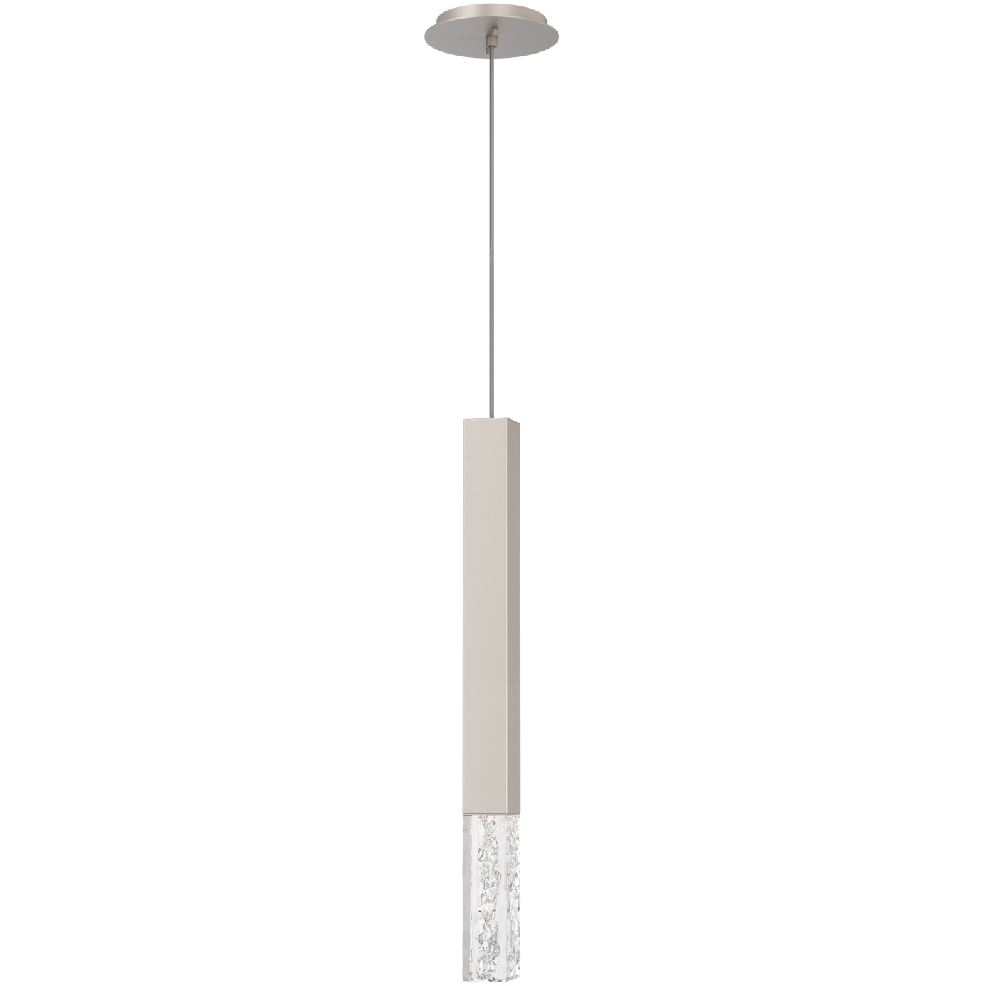Axis XL LED Metallic Beige Silver Pendant Ceiling Light in 2700K LED