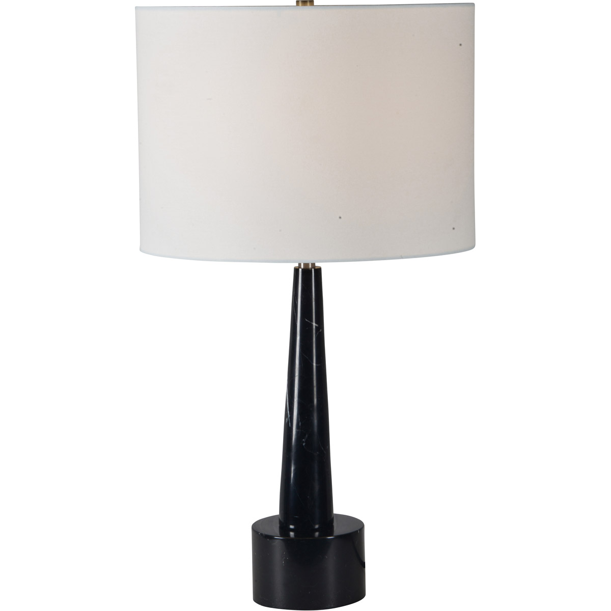 Briggate 26 inch 100 watt Black Marble and Antique Brass Table Lamp Portable Light, Small