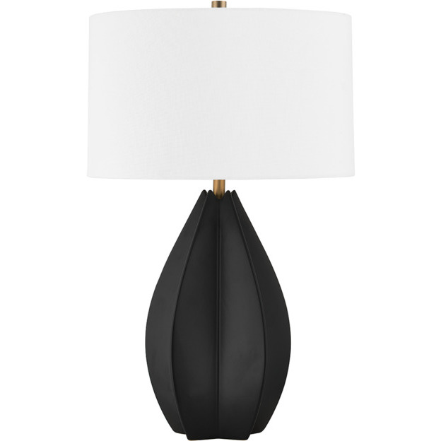 Mineral 25.75 inch 60.00 watt Patina Brass/Black Oxide Table Lamp Portable Light