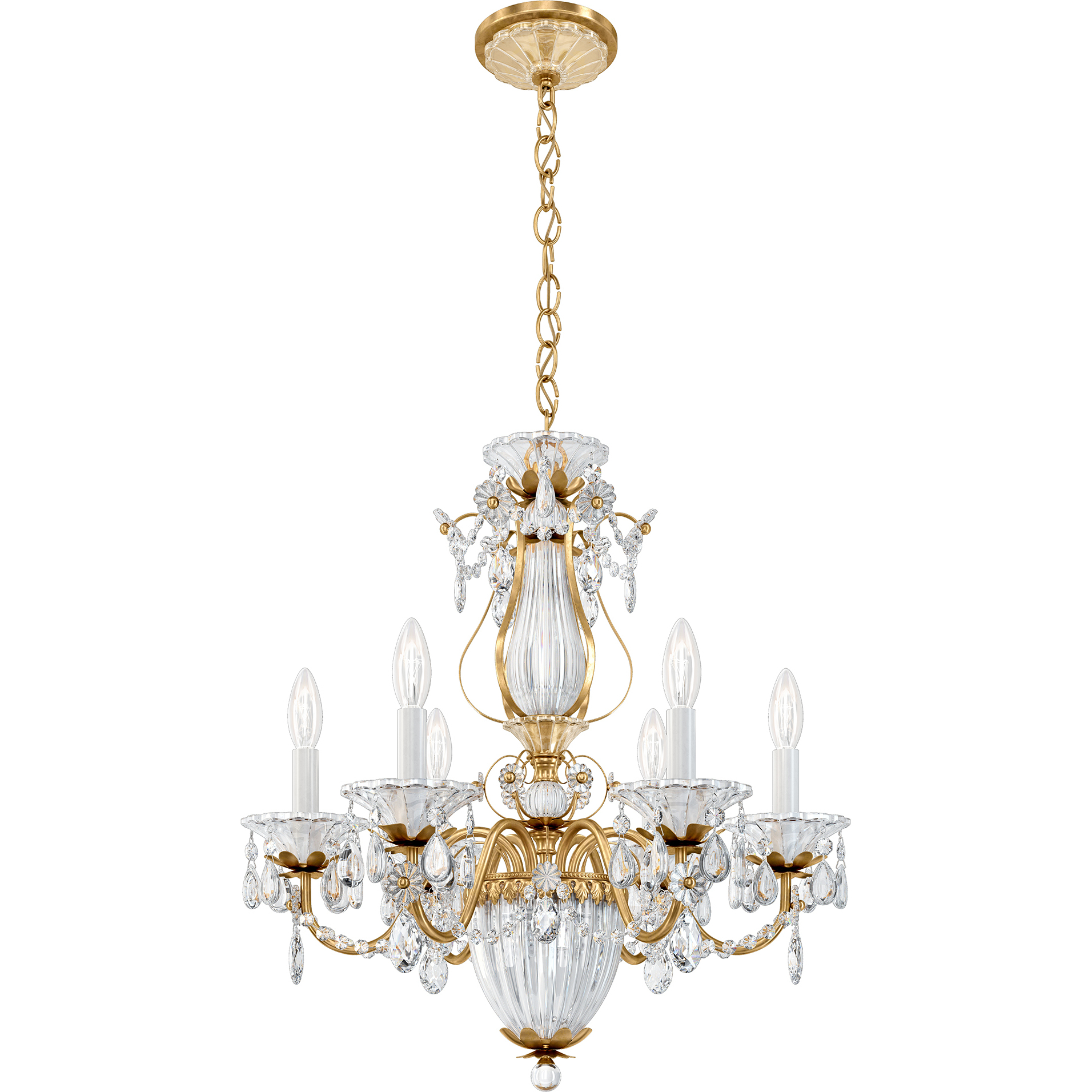 Bagatelle 7 Light 21 inch Heirloom Gold Chandelier Ceiling Light in Heritage