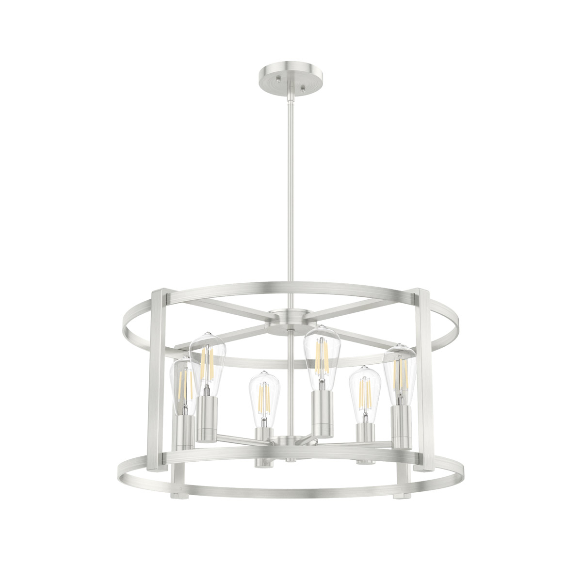 Astwood 6 Light 26 inch Brushed Nickel Chandelier Ceiling Light