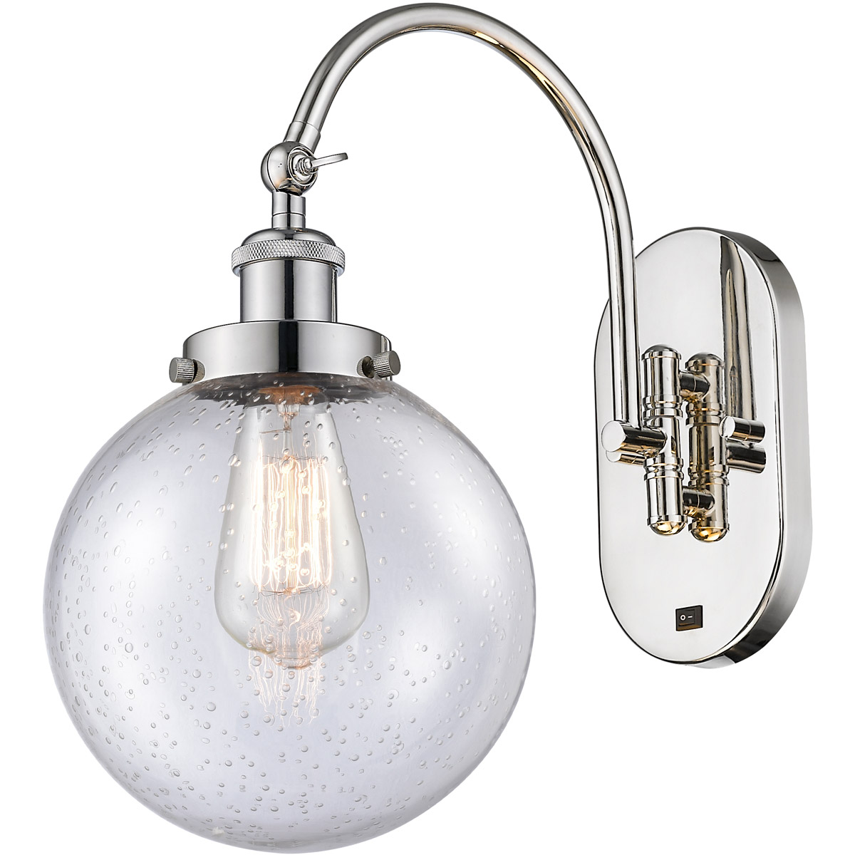 Franklin Restoration Beacon 1 Light 8 inch Polished Nickel Sconce Wall Light
