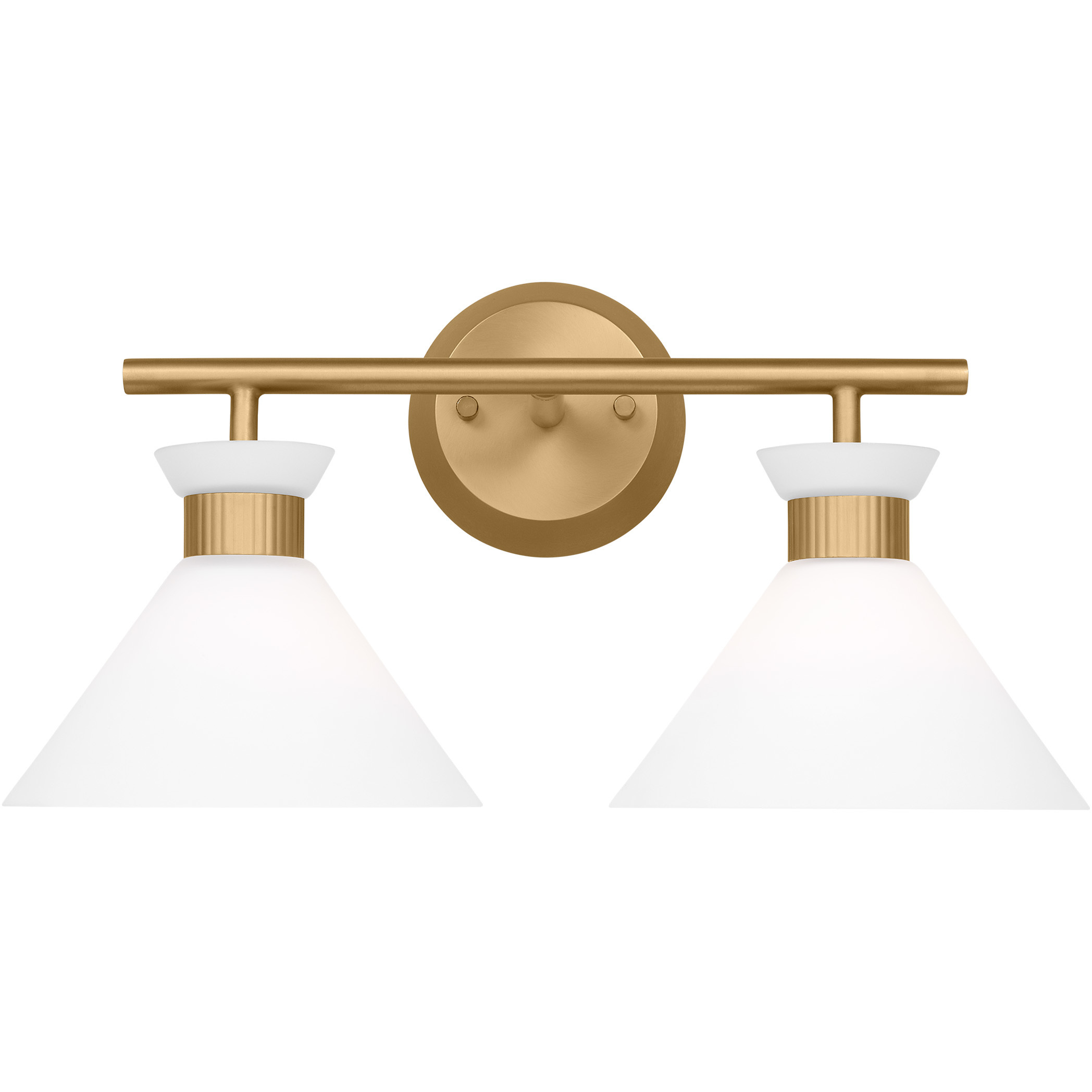 Drew & Jonathan Belcarra 2 Light 17.25 inch Satin Brass Wall Bath Fixture Wall Light