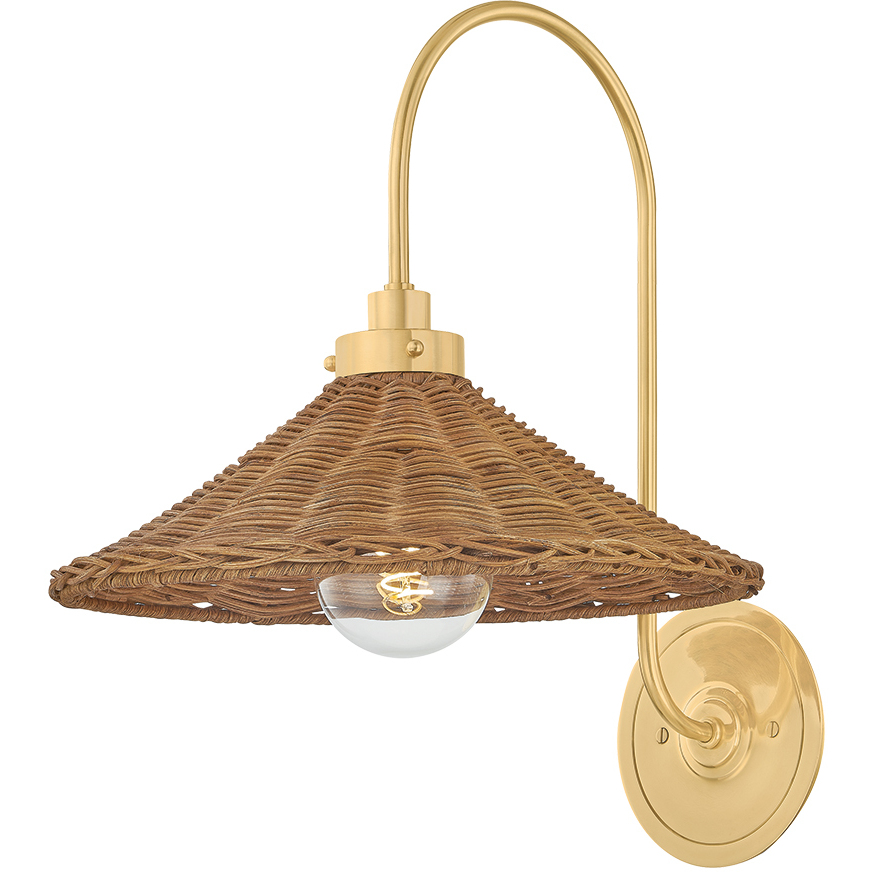 Kensington 1 Light 12 inch Aged Brass Wall Sconce Wall Light