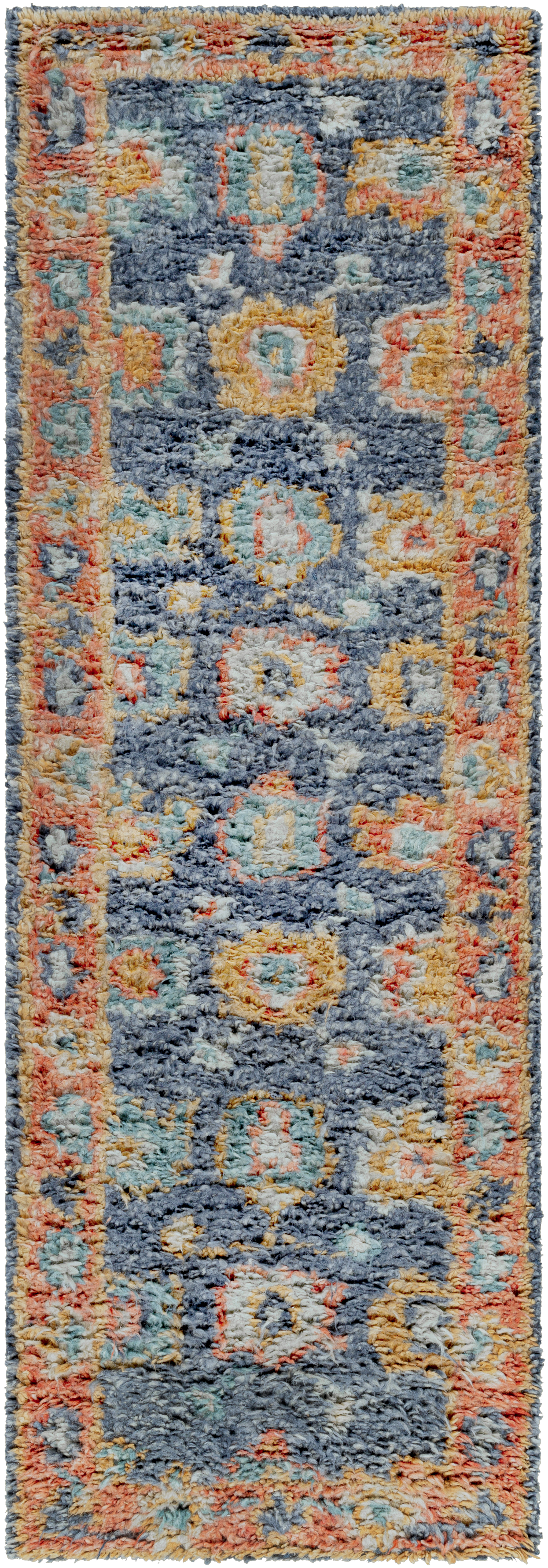 Marrakech 96 X 30 inch Burnt Orange Rug in 2.5 x 8, Runner