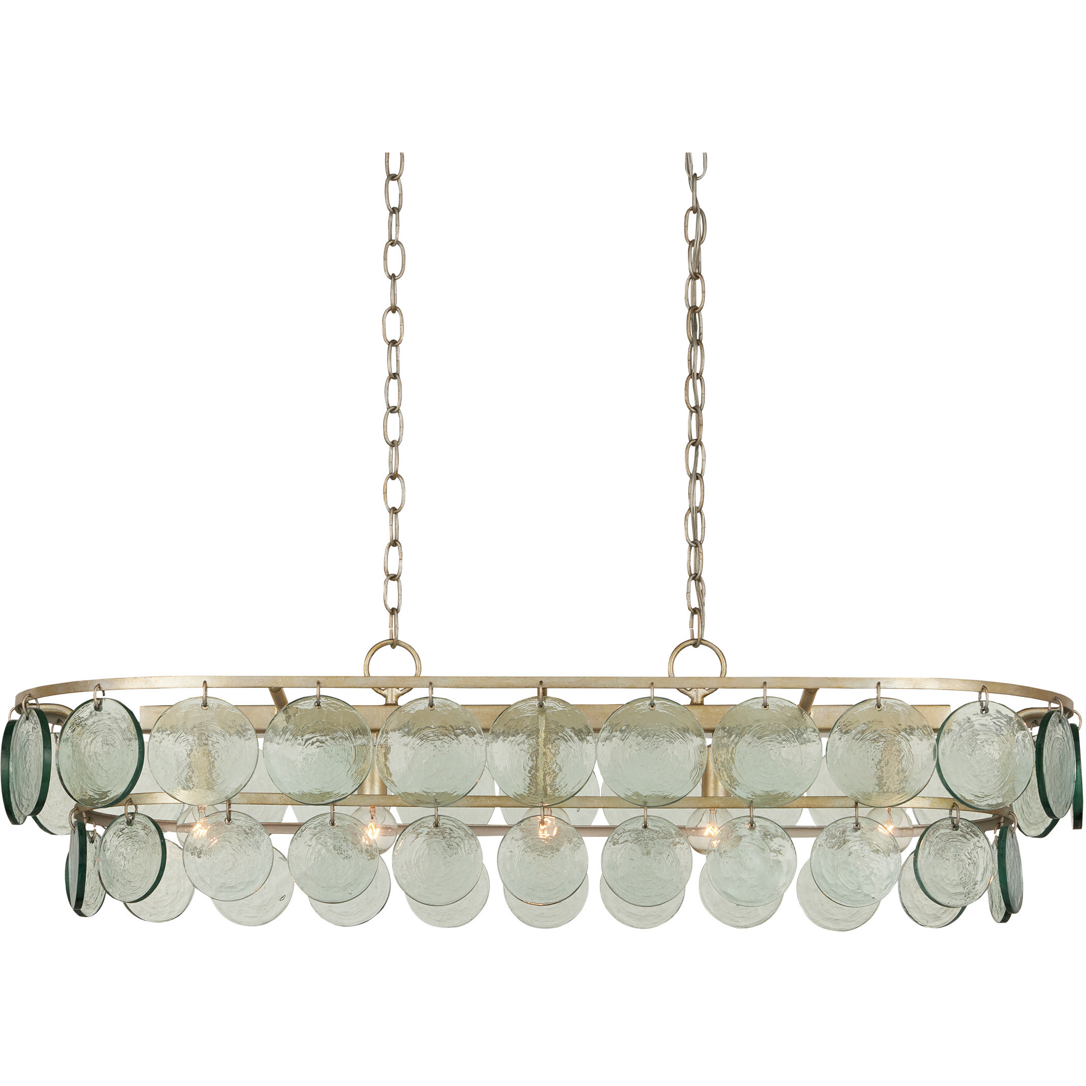 Settat 5 Light 40.25 inch Silver Leaf Chandelier Ceiling Light
