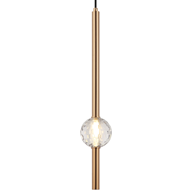 Windchimer LED 3.88 inch Aged Gold Brass Pendant Ceiling Light