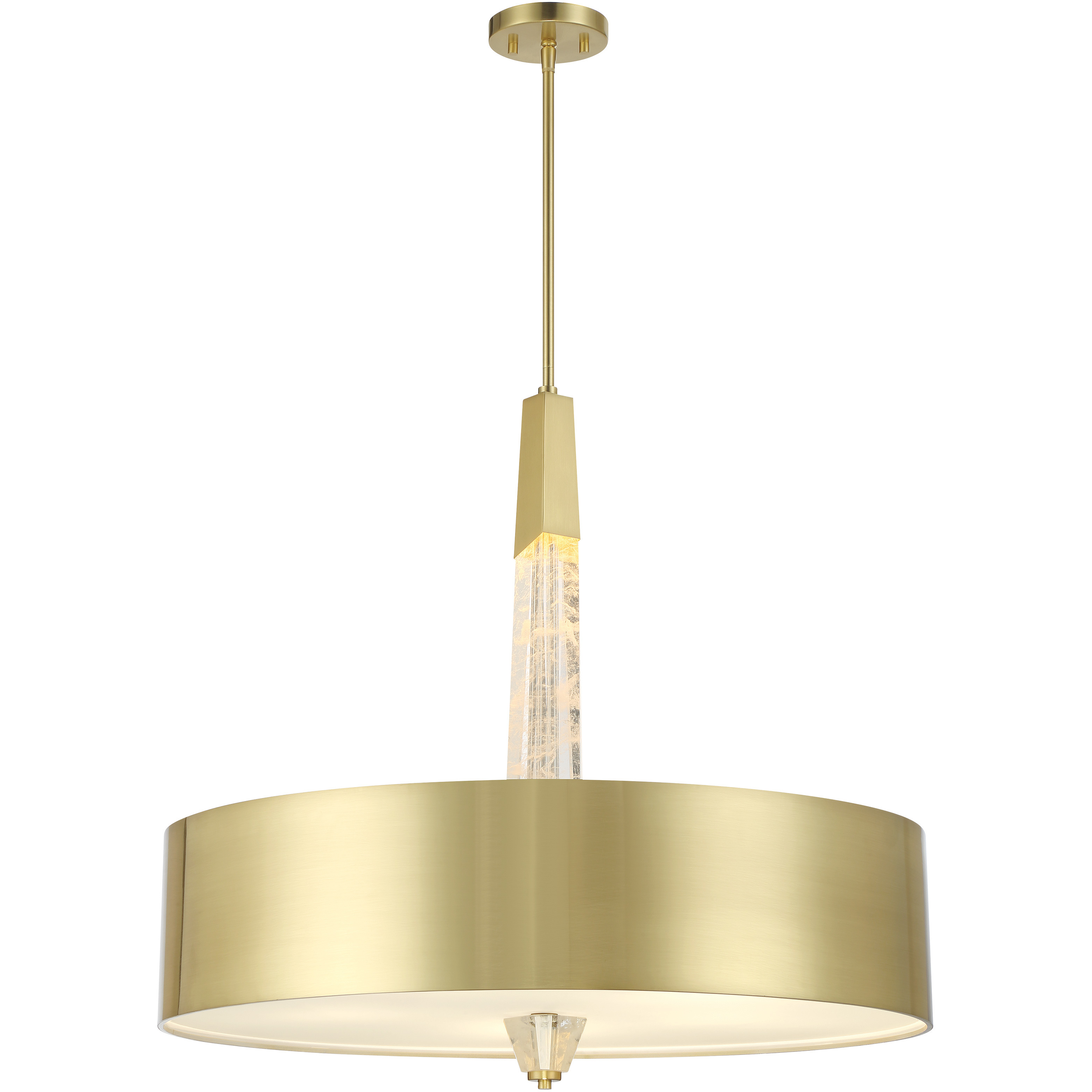 Drifting Droplets LED Vintage Brass Pendant Ceiling Light