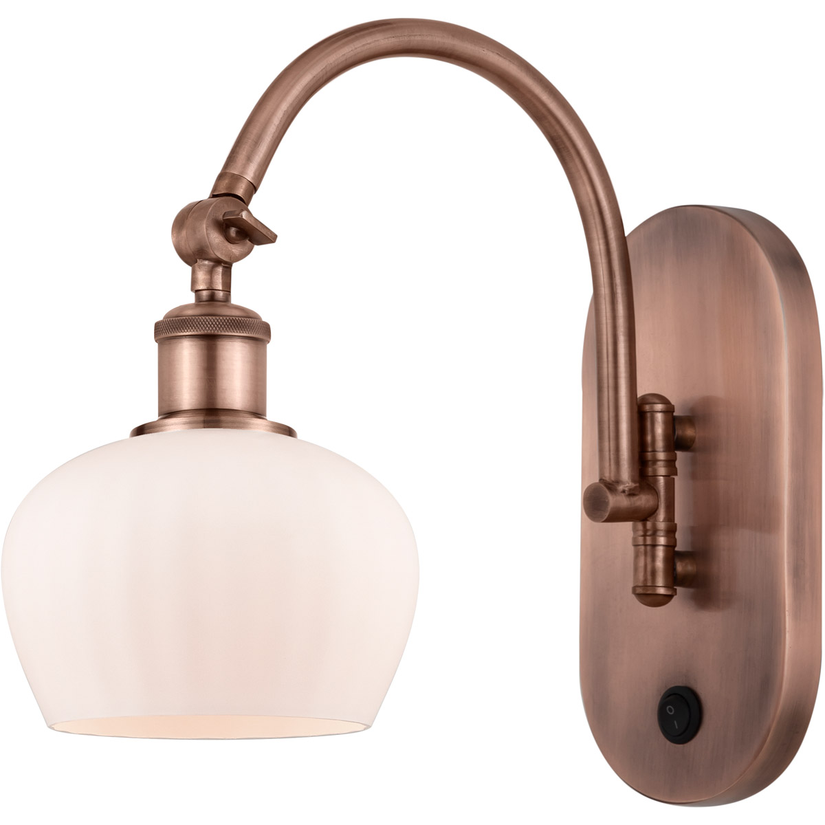 Ballston Fenton 1 Light 7 inch Antique Copper Sconce Wall Light