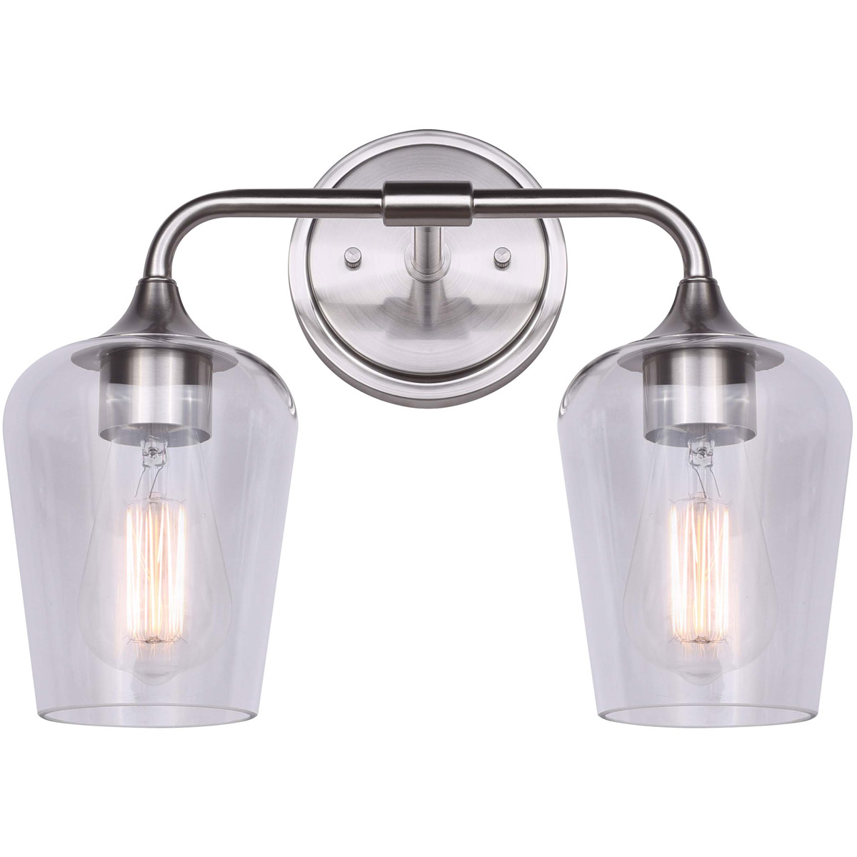 Conall 2 Light 14 inch Brushed Nickel Vanity Light Wall Light