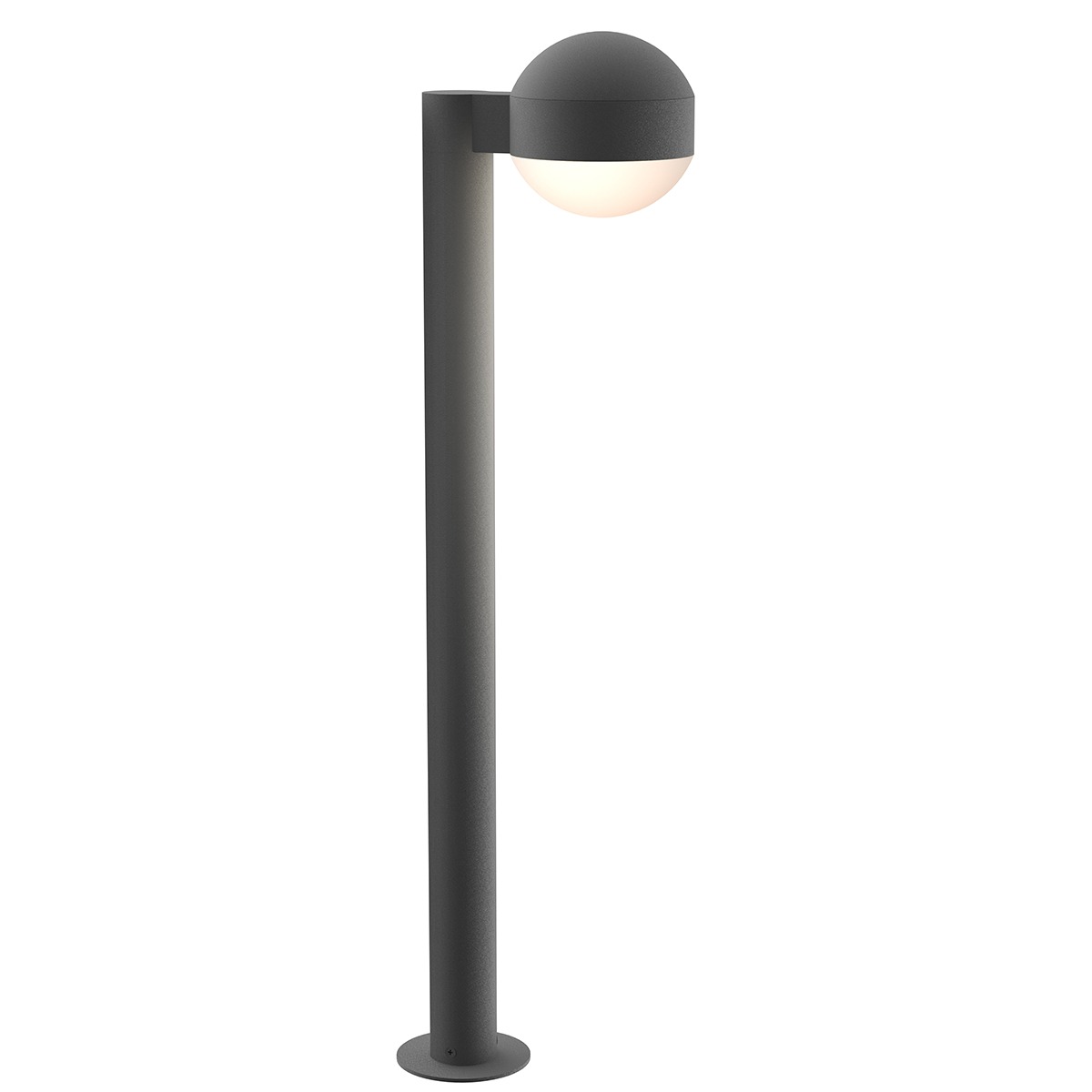 REALS 12 VAC Textured Gray Bollard