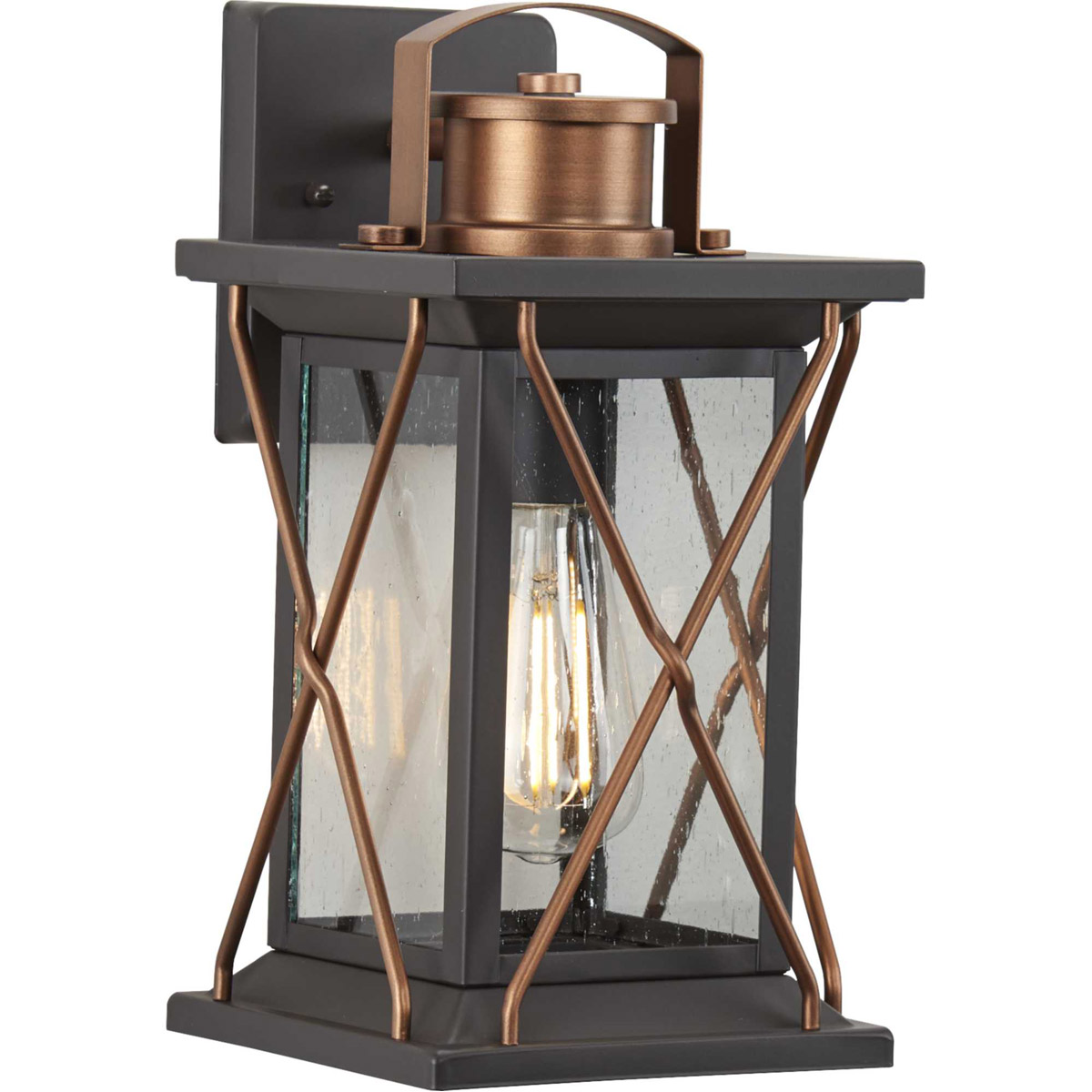 Barlowe 1 Light 13 inch Antique Bronze Outdoor Wall Lantern, Small