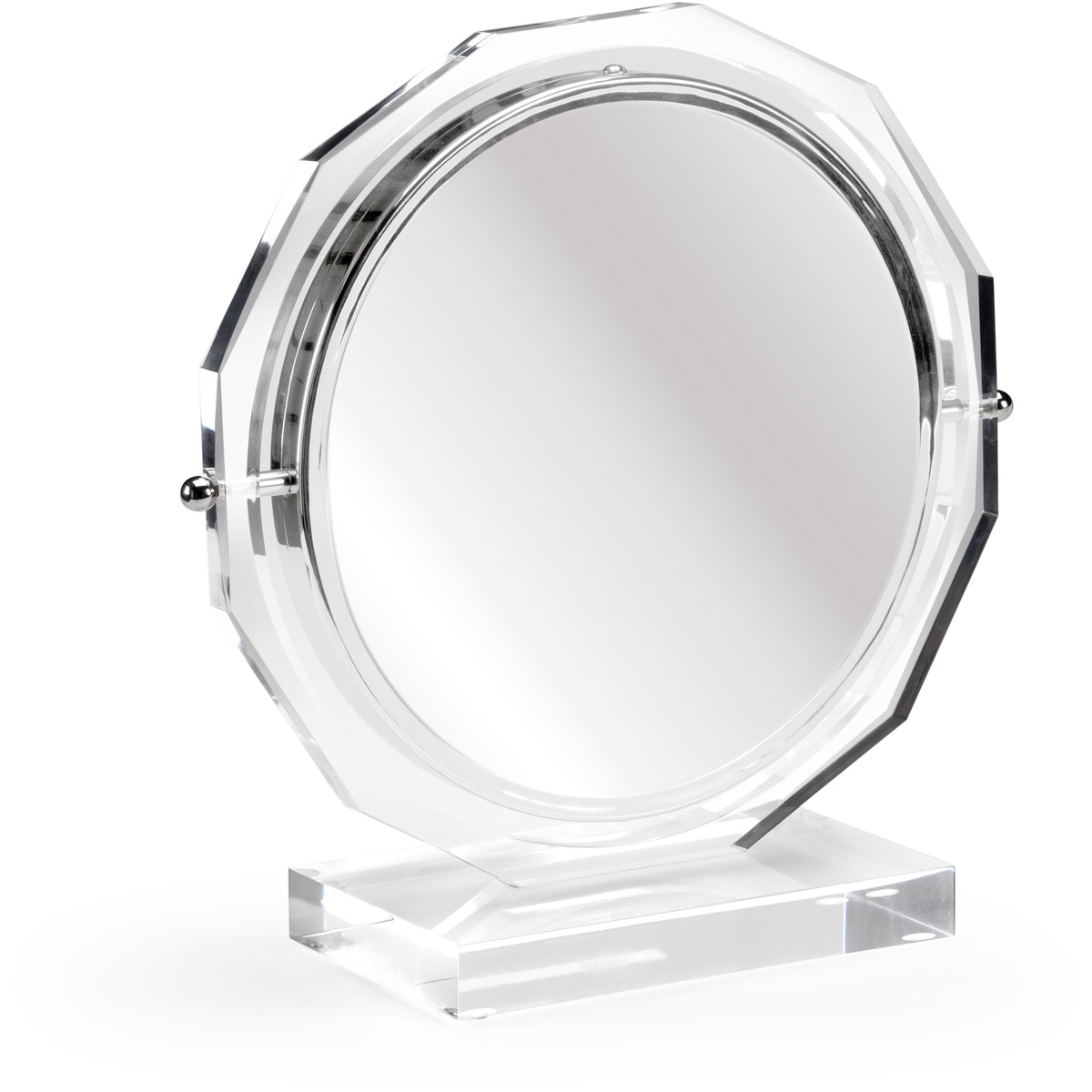 Wildwood 20 X 20 inch Clear/Polished Nickel/Plain/Magnified Table Mirror
