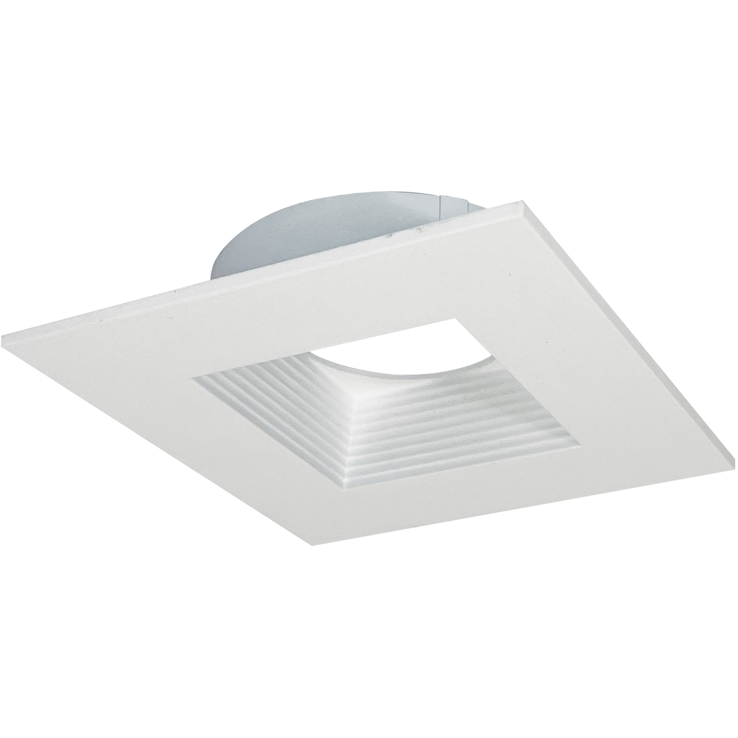 Nora Lighting M4 Matte Powder White Square Baffle Trim NM4-SDTMPW - Open Box