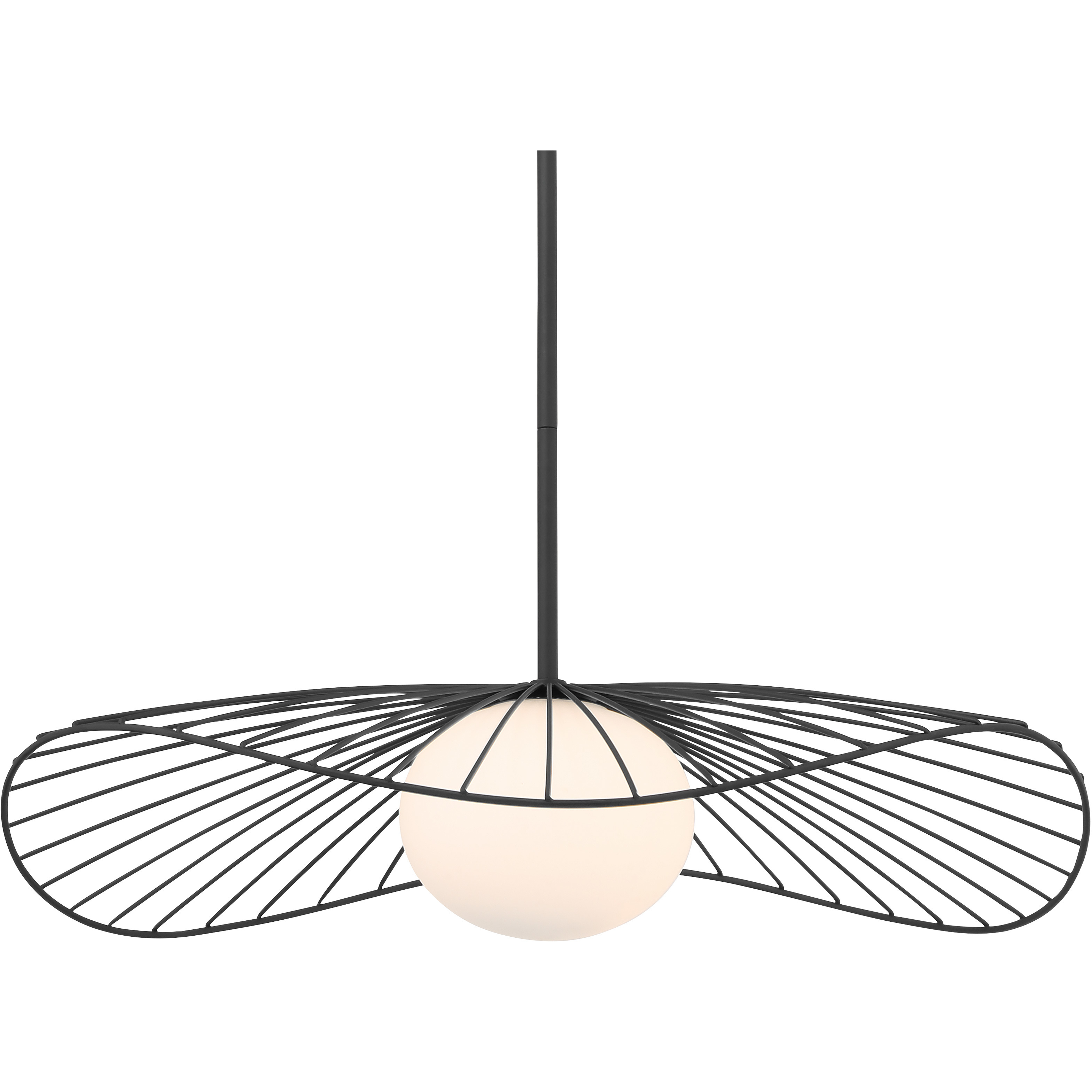 Langley 1 Light 24 inch Dark Matte Black Pendant Ceiling Light