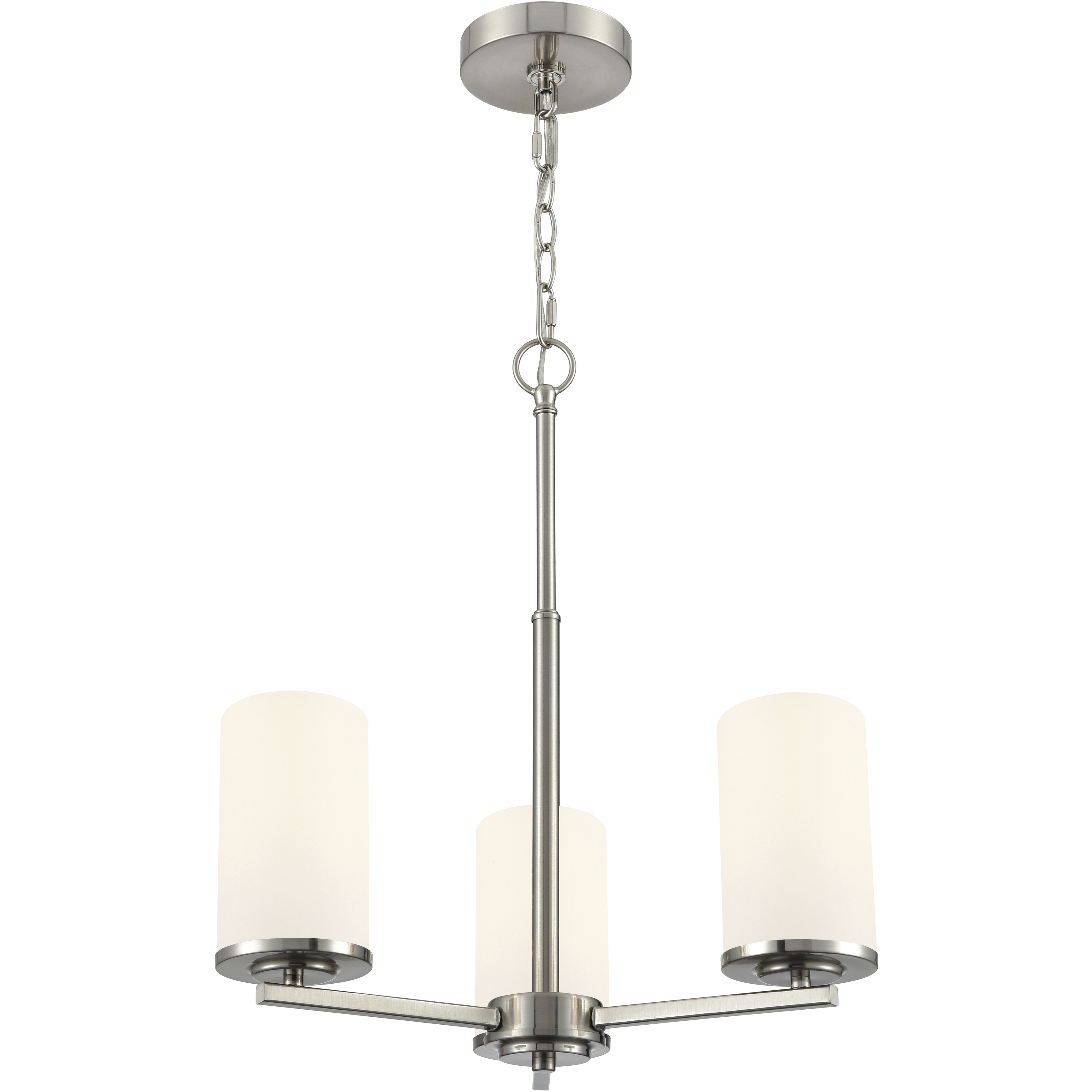 Verlana 3 Light 19 inch Brushed Nickel Chandelier Ceiling Light