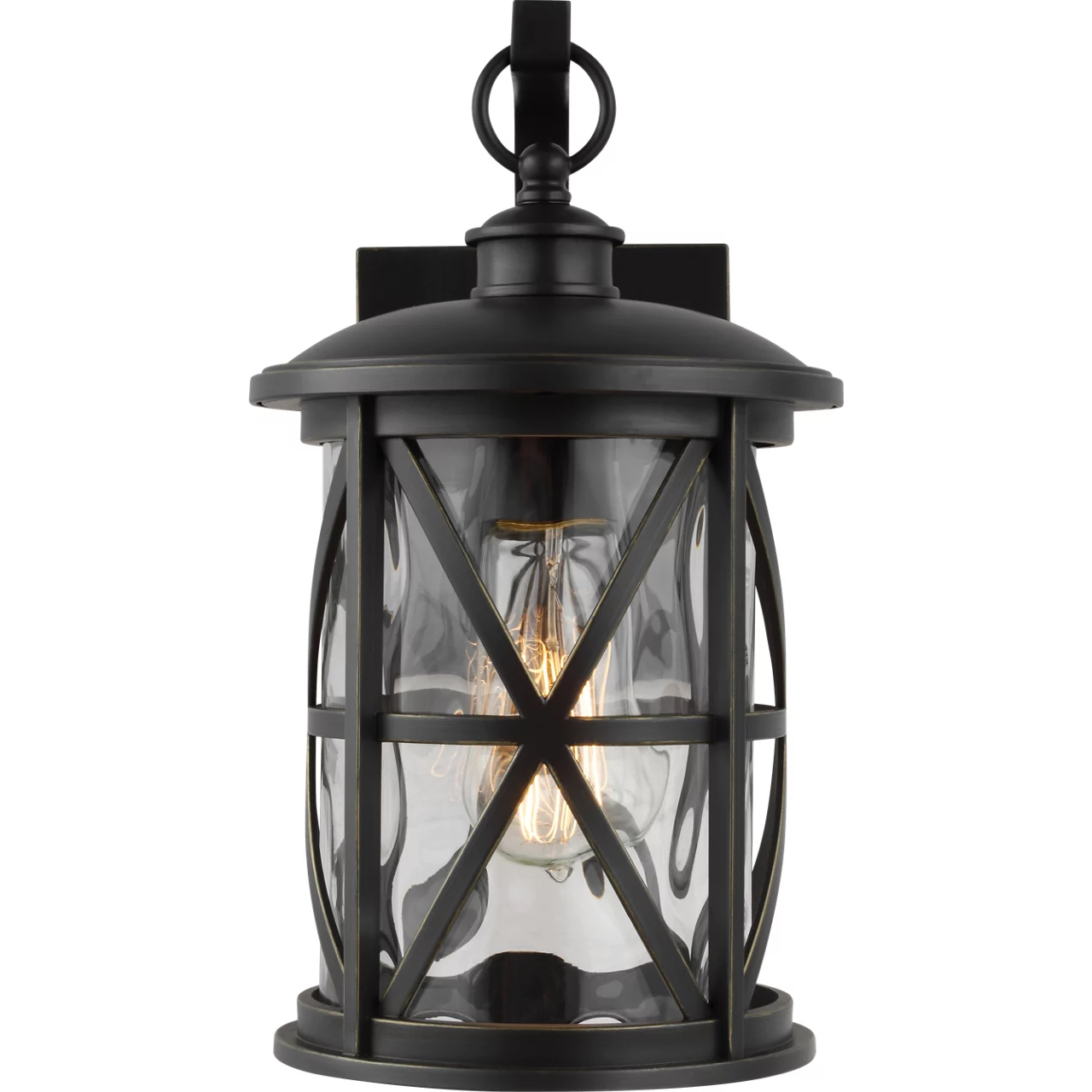 Morrison 1 Light 12 inch Antique Bronze Outdoor Wall Lantern