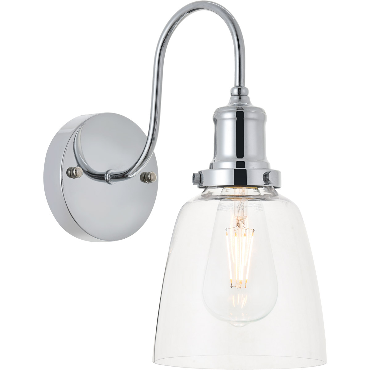 Felicity 1 Light 5.7 inch Chrome Wall Sconce Wall Light