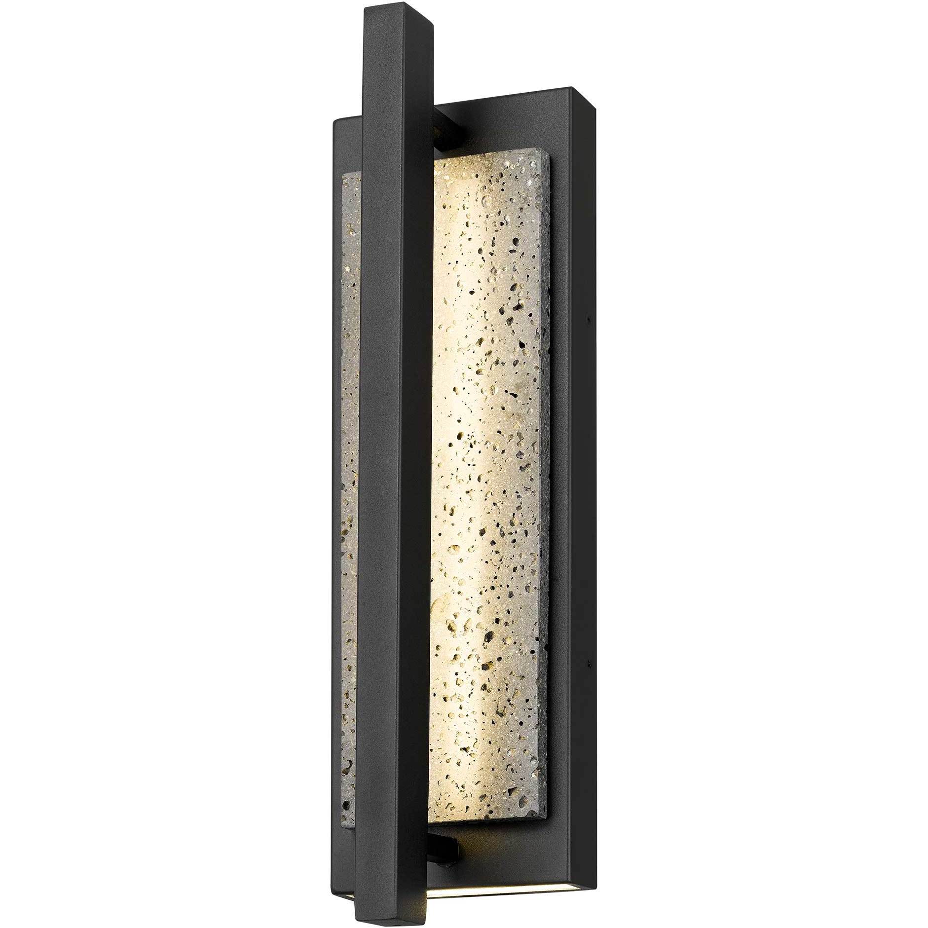Dakota LED 16 inch Sand Black Outdoor Wall Sconce