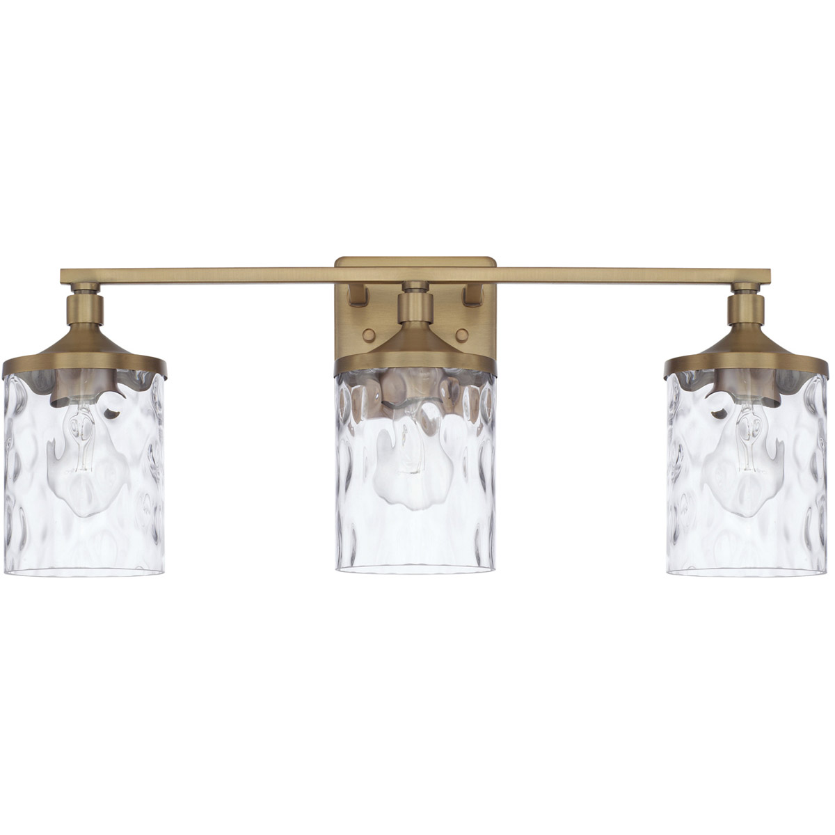 Colton 3 Light 24 inch Aged Brass Vanity Light Wall Light
