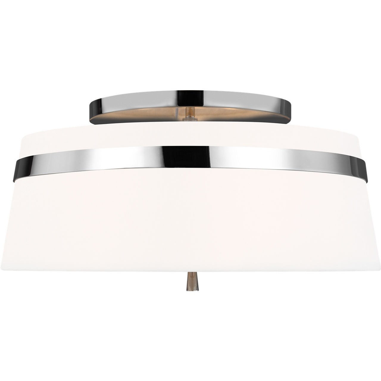 AH by Alexa Hampton Cordtlandt 3 Light 19 inch Polished Nickel Semi-Flush Mount Ceiling Light