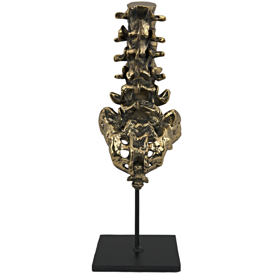 Vertebrae Brass Decor Accessory