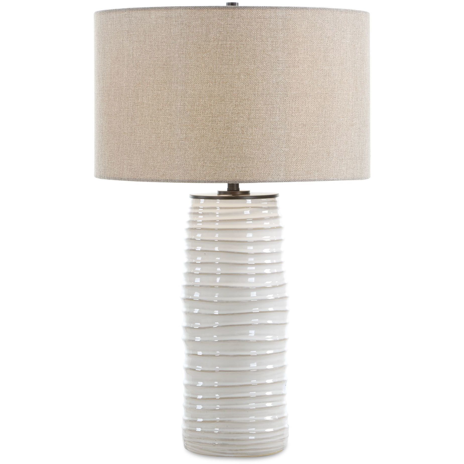 Barat 27.5 inch 150 watt Warm White and Black Table Lamp Portable Light