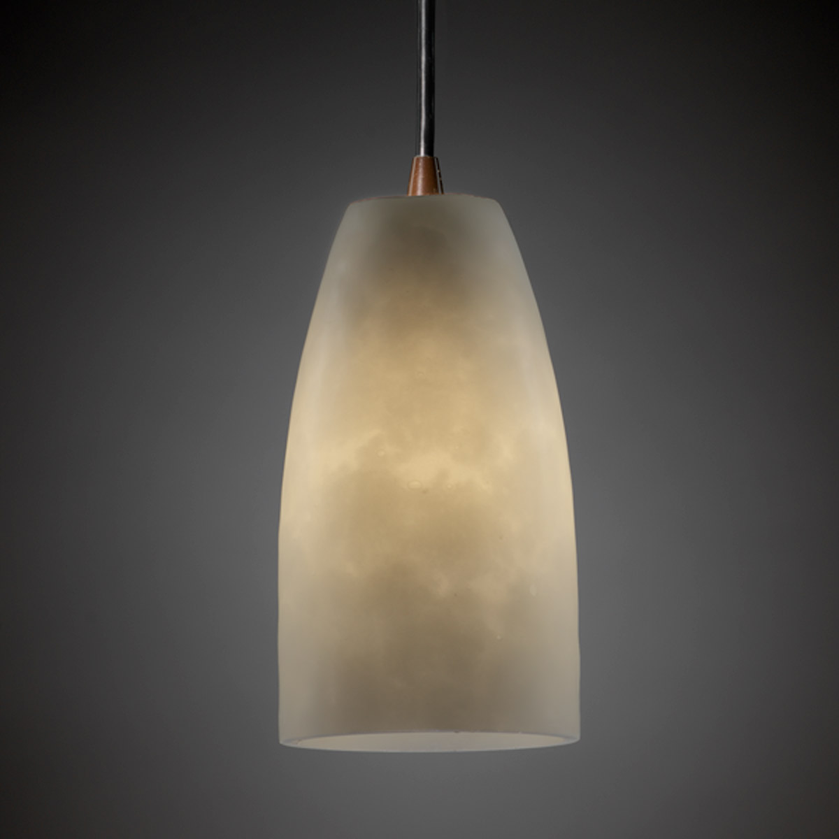 Clouds 1 Light 4 inch Dark Bronze Pendant Ceiling Light in Black Cord, Tall Tapered Cylinder, Incandescent