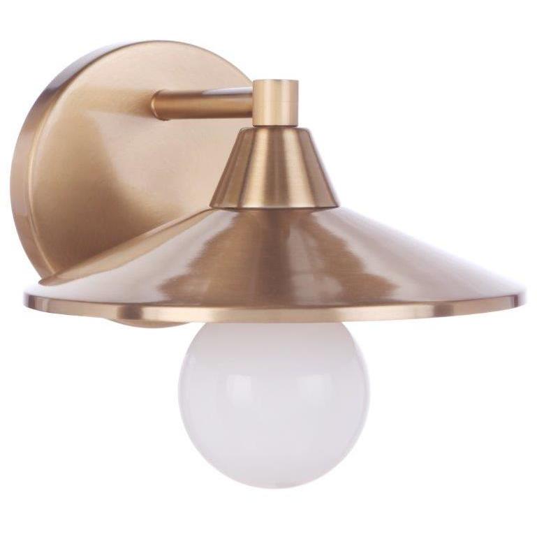 Isaac Led Craftmade 12508SB1 Isaac LED 8 inch Satin Brass Wall Sconce Wall Light