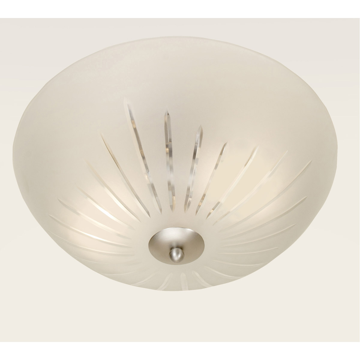 Traditional Brass 2 Light 15 inch Pewter Flush Mount Ceiling Light