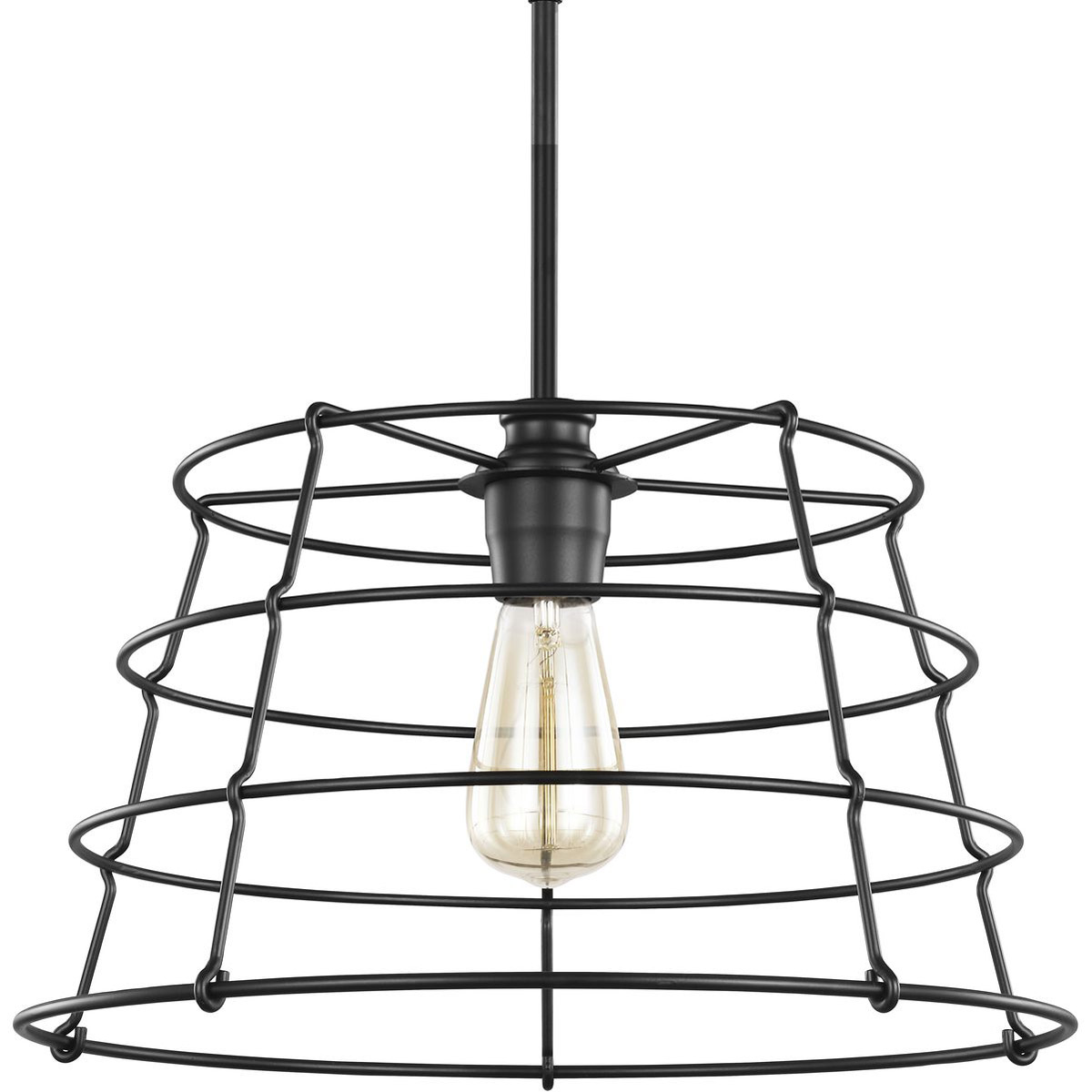 Chambers 1 Light 16.38 inch Matte Black Pendant Ceiling Light
