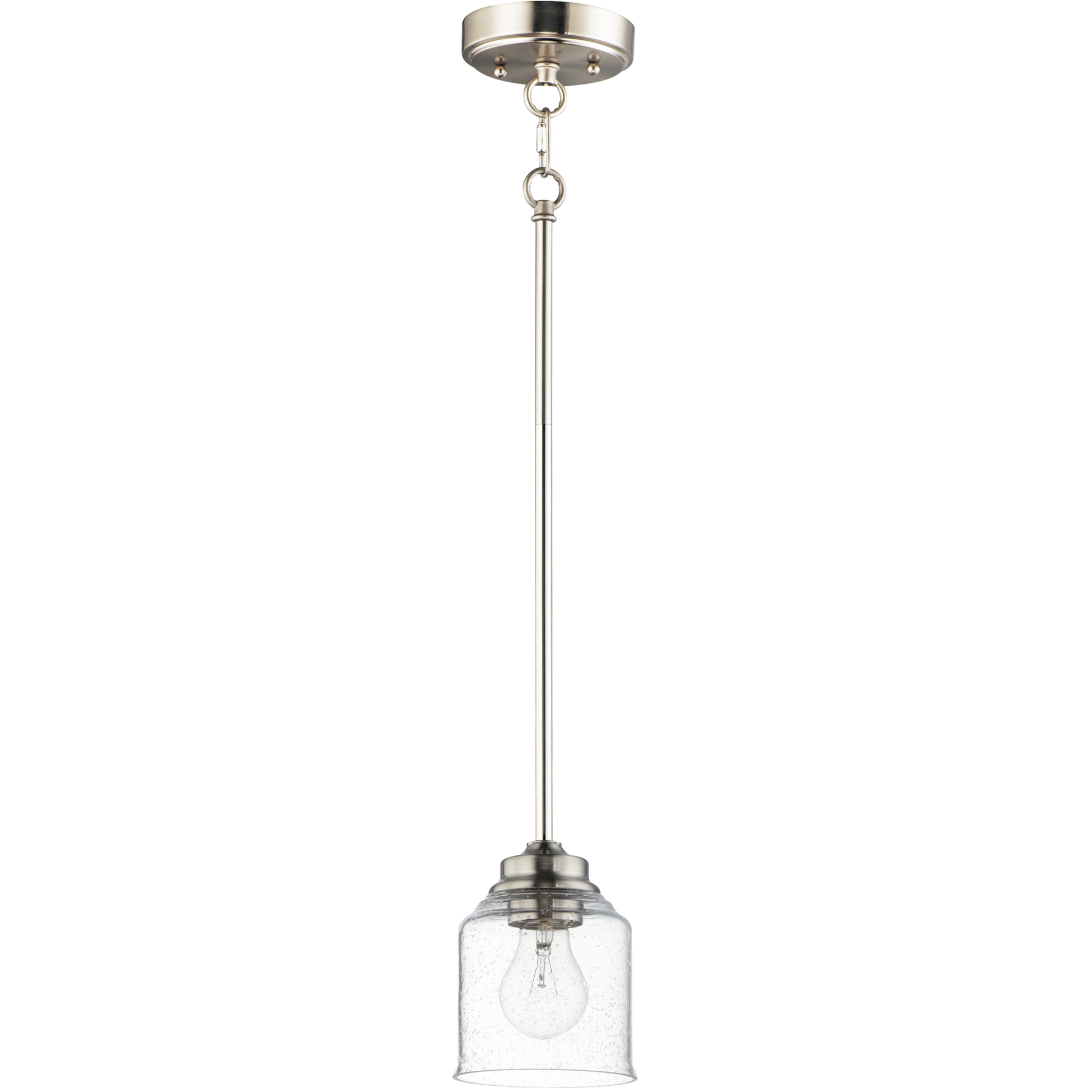 Acadia 1 Light 4.75 inch Satin Nickel Single Pendant Ceiling Light