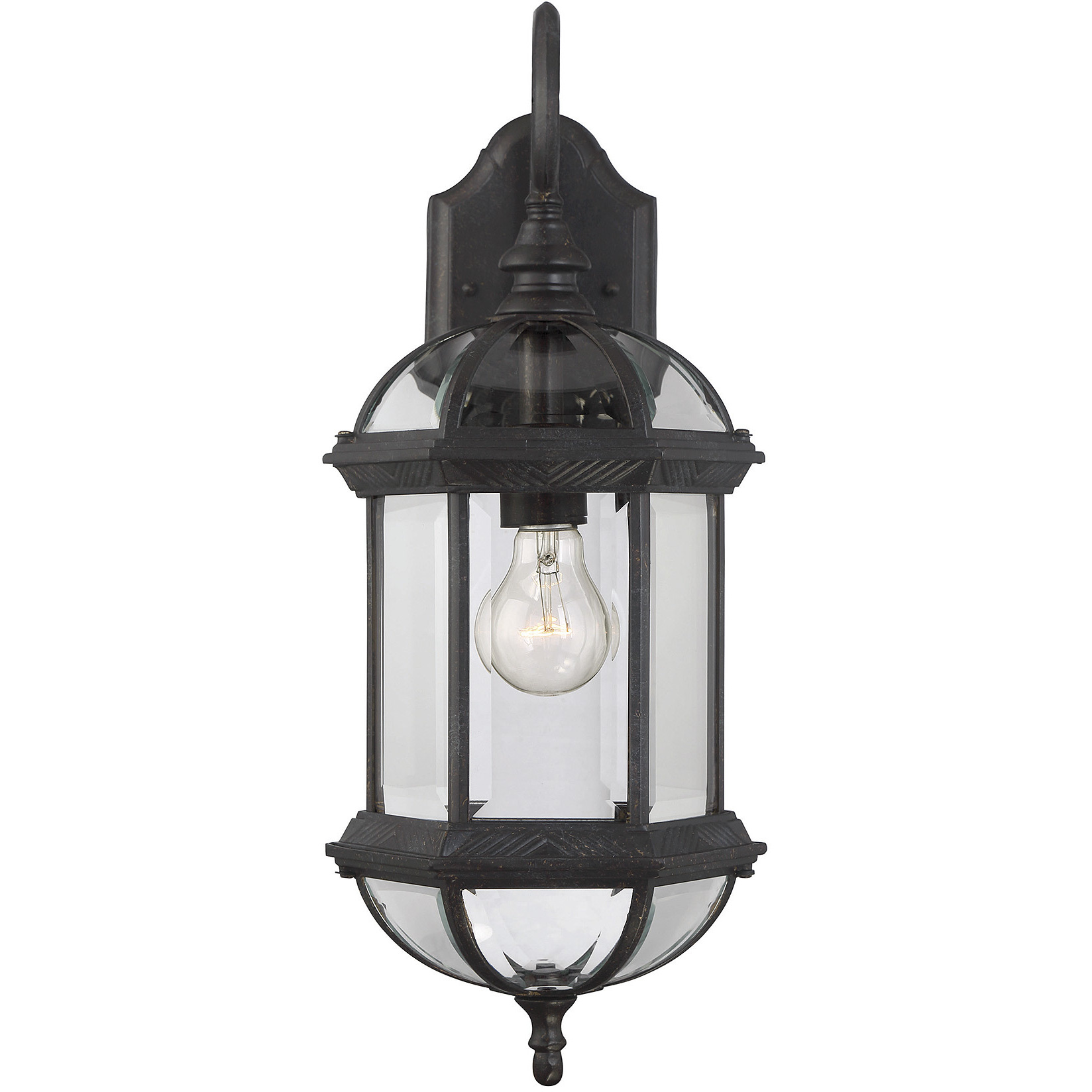 Kensington Outdoor Wall Lantern in Rustic Bronze