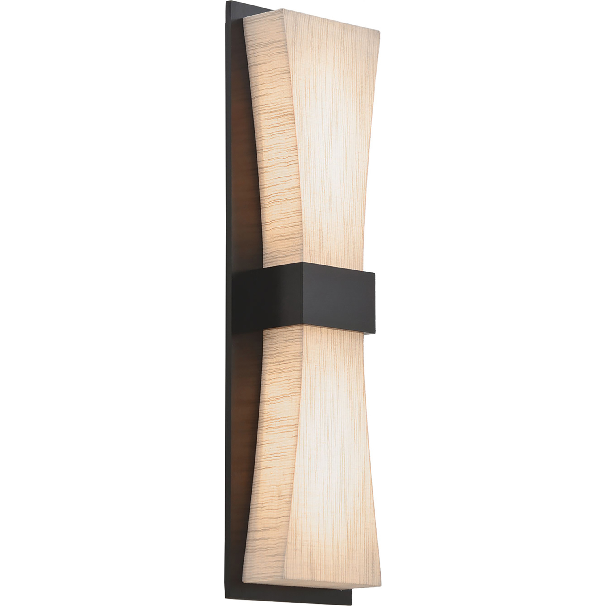 Aberdeen LED 5.5 inch Espresso ADA Sconce Wall Light in Jute
