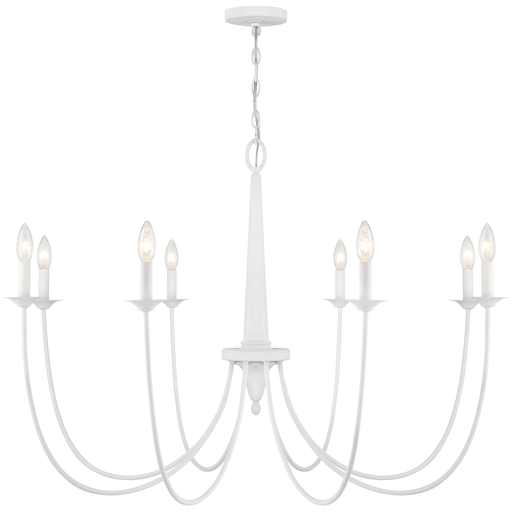 Stonecrest 8 Light 42 inch Bisque White Chandelier Ceiling Light