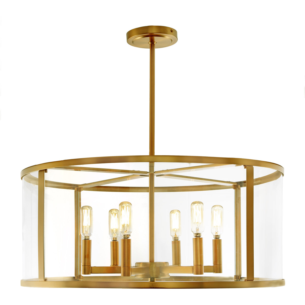 Bryant 6 Light 23.5 inch Satin Brass Pendant Ceiling Light