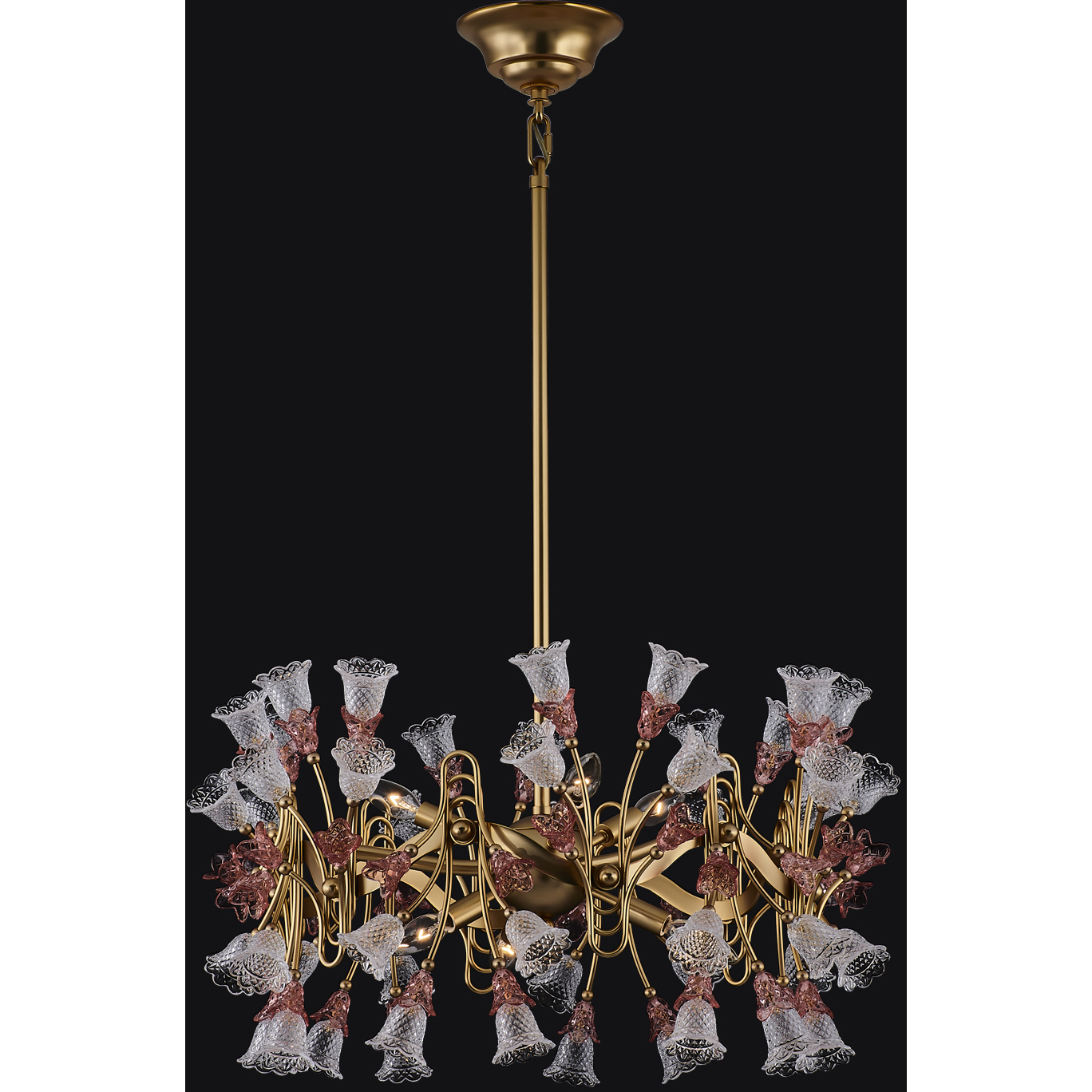 Bella 6 Light 26 inch Antique Brass Pendant Ceiling Light