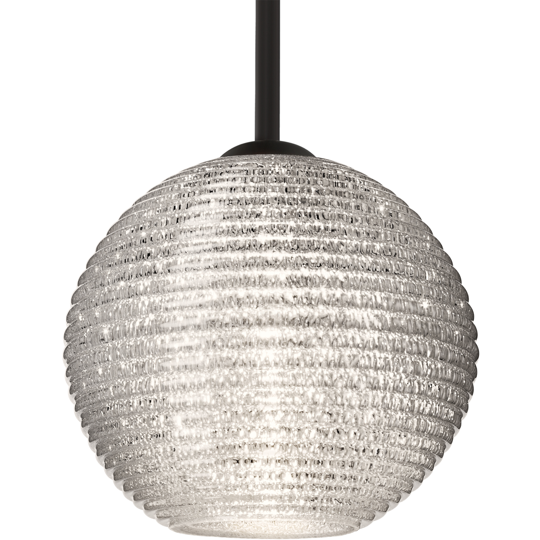 Kristall 8 1 Light Black Cord Pendant Ceiling Light