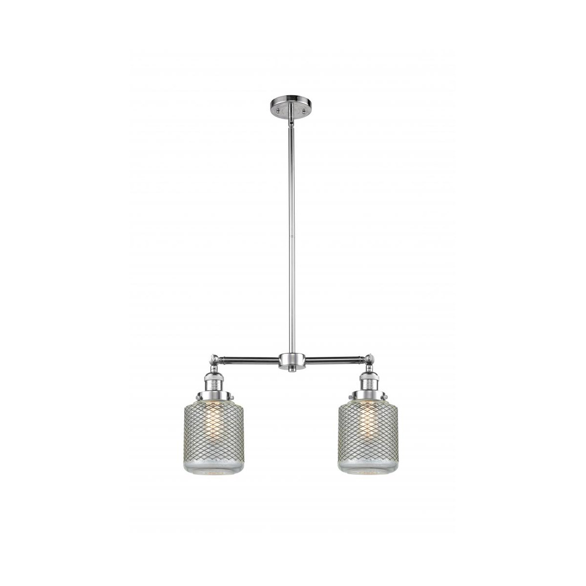 Franklin Restoration Stanton 2 Light 23 inch Polished Chrome Island Light Ceiling Light, Franklin Restoration