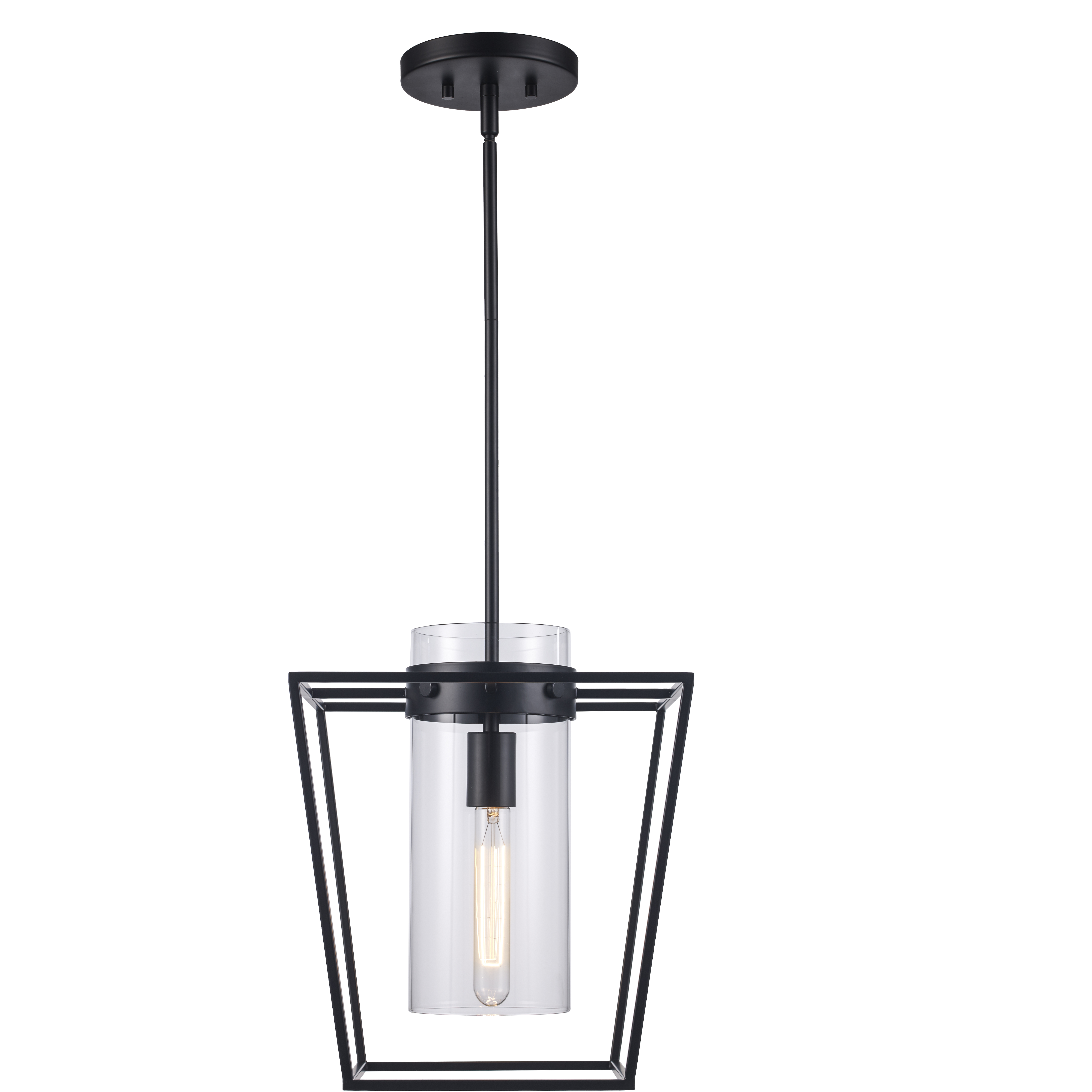 Nova 1 Light 12 inch Black Mini Pendant Ceiling Light